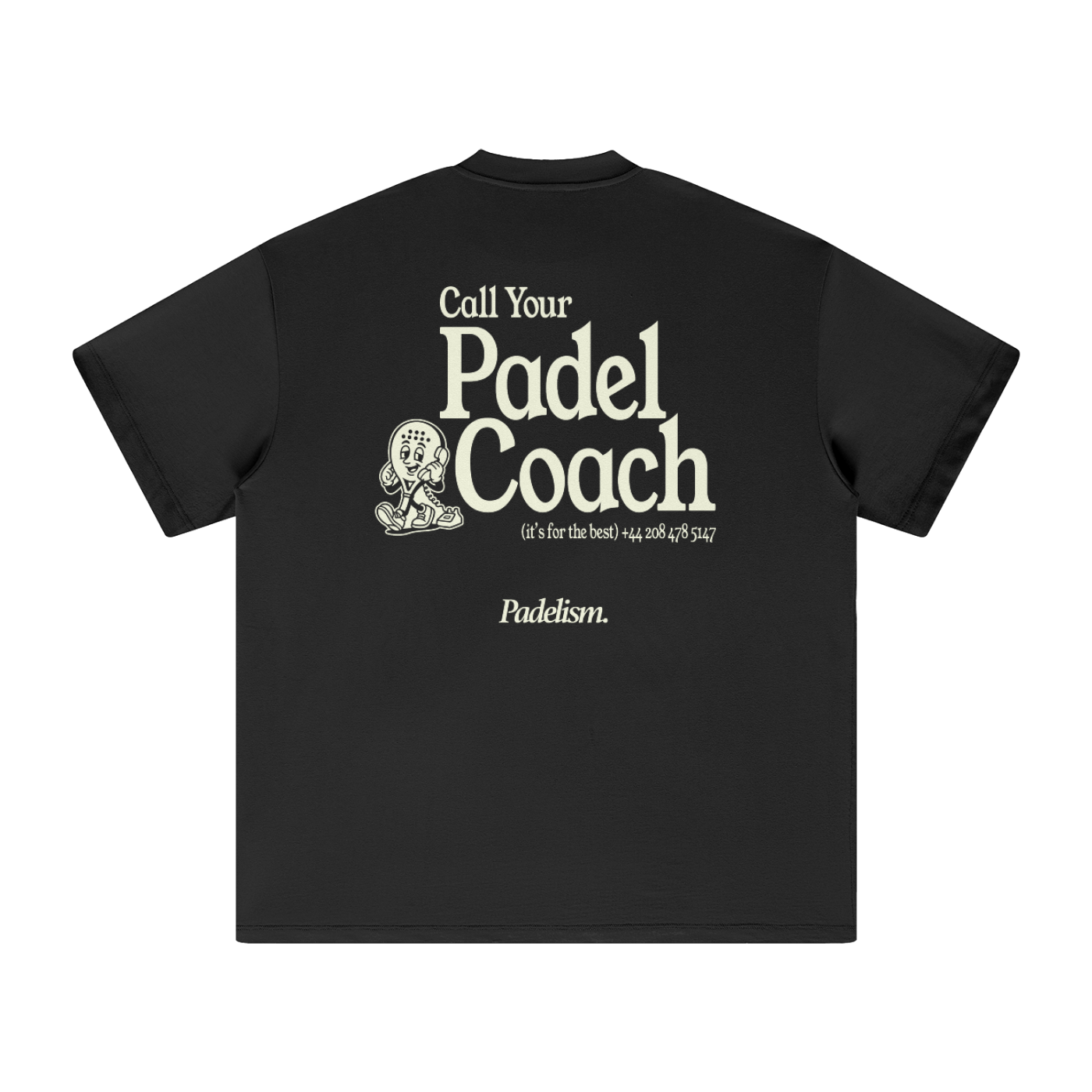 Padel Coach - Heavyweight T-Shirt — 100% cotton padel t-shirt designed in London