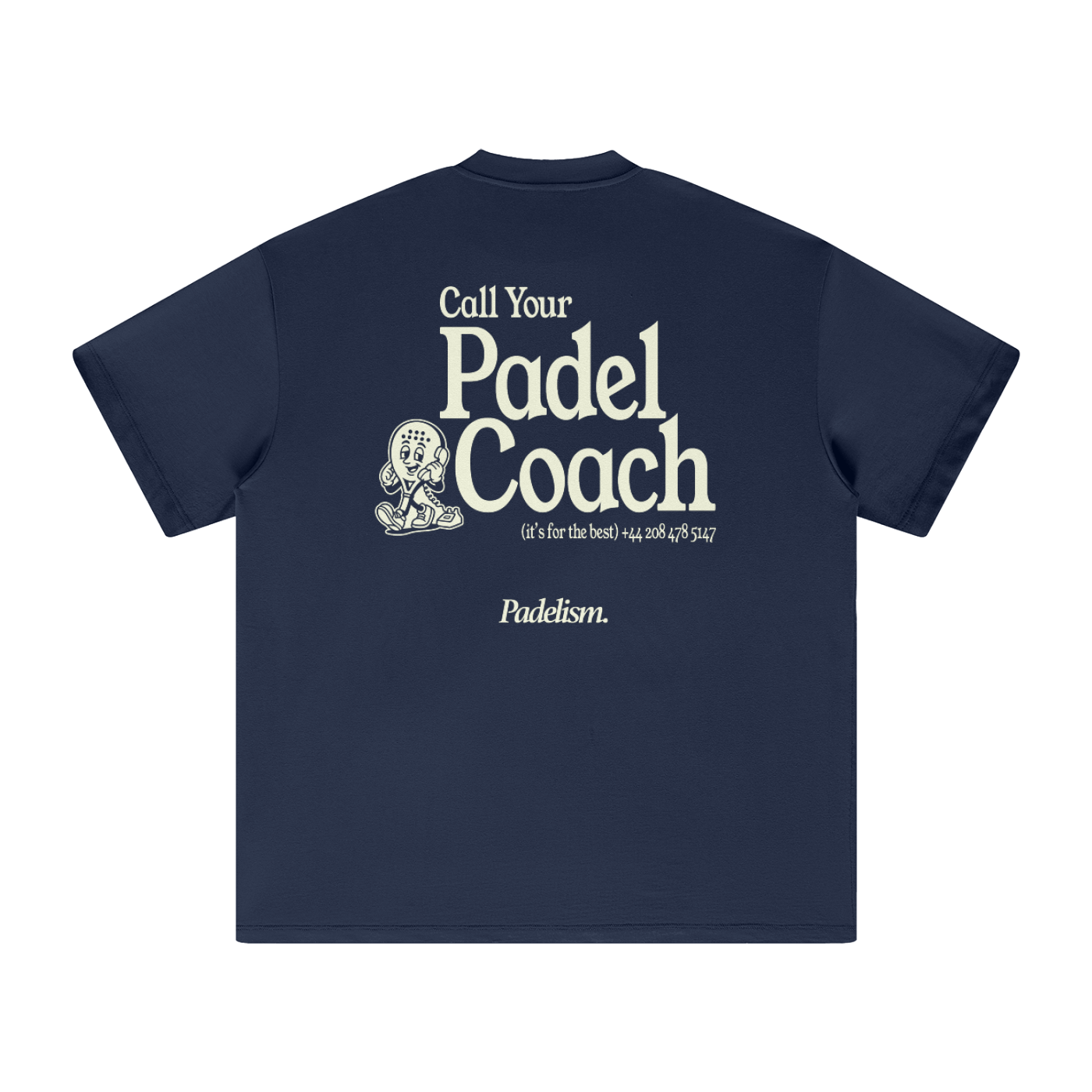 Padel Coach - Heavyweight T-Shirt — 100% cotton padel t-shirt designed in London