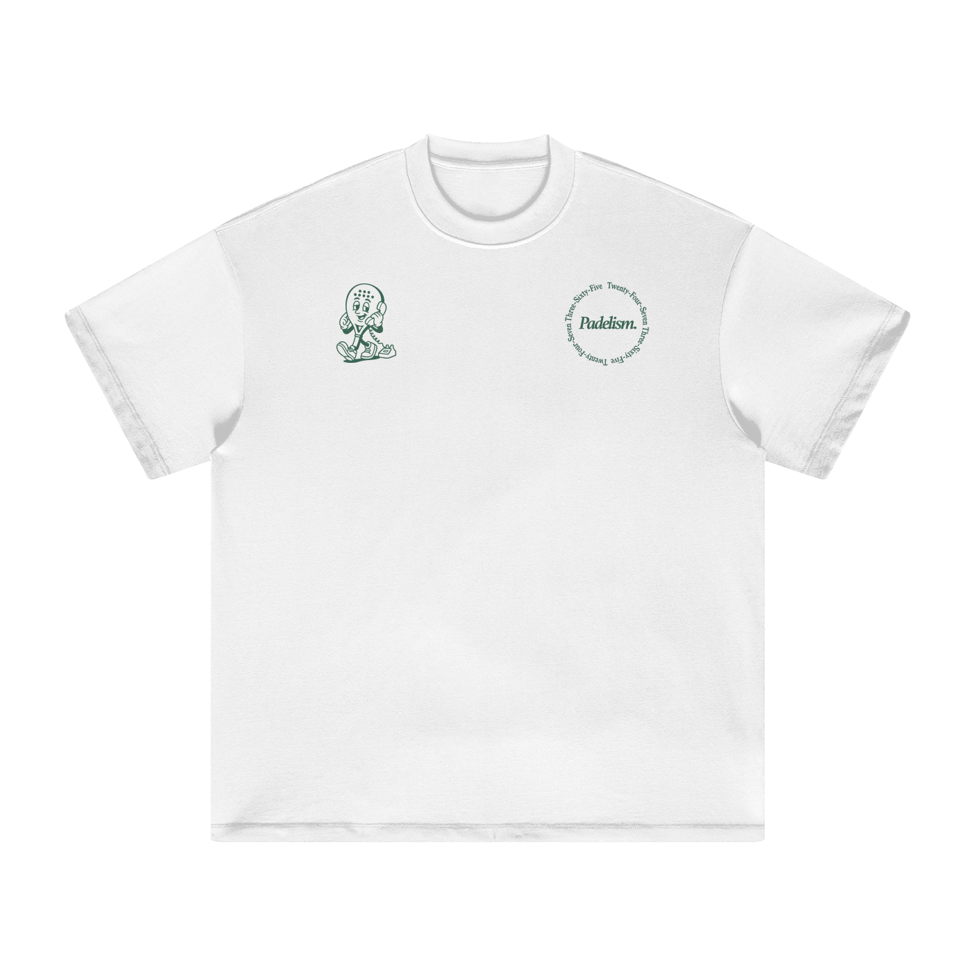 Padel Coach - Heavyweight T-Shirt in White — premium heavyweight padel t-shirt by Padelism