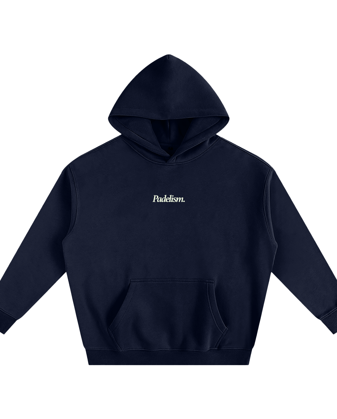 Padelism Mk1 - Box Hoodie in Navy Blue — heavyweight padel hoodie designed in London