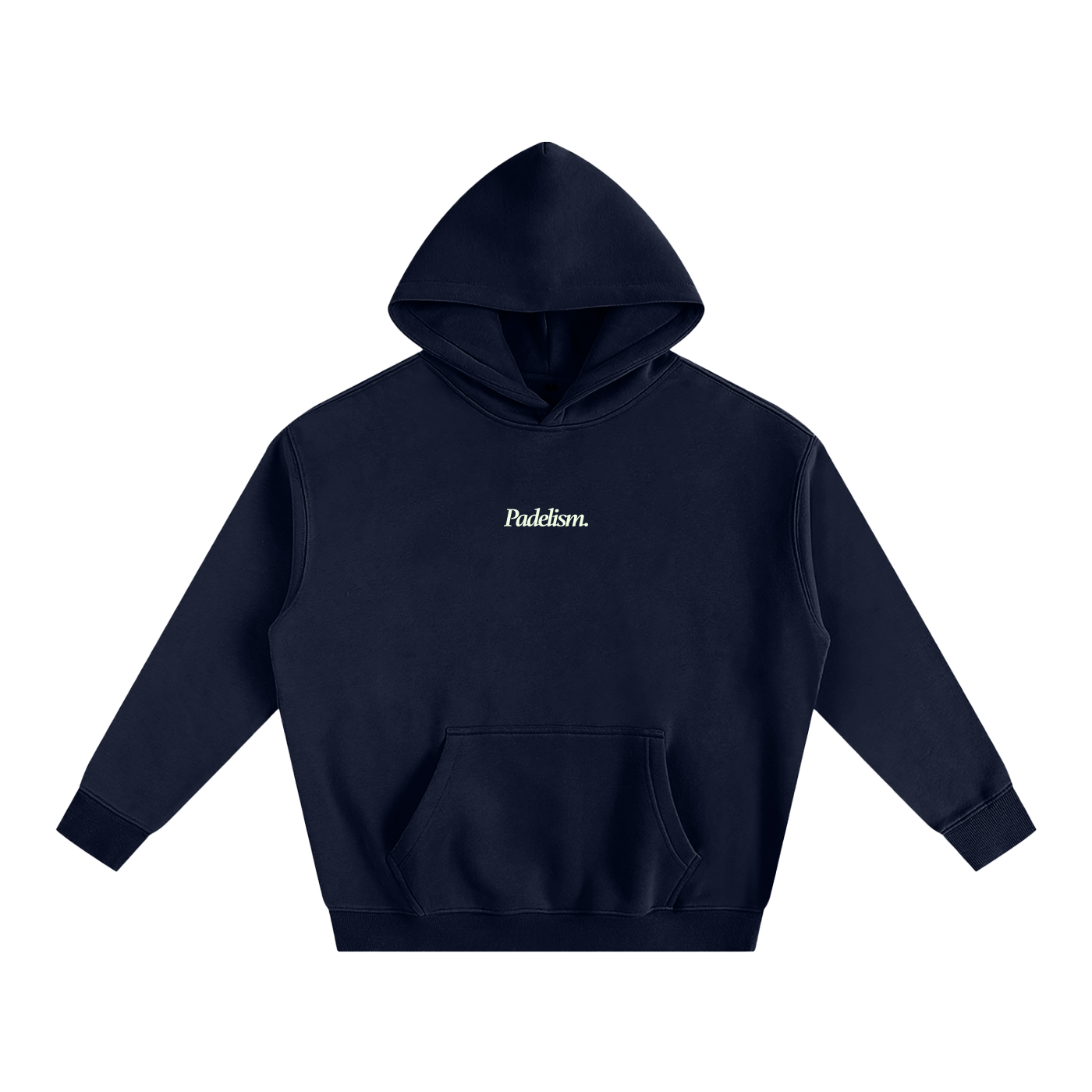 Padelism Mk1 - Box Hoodie in Navy Blue — heavyweight padel hoodie designed in London