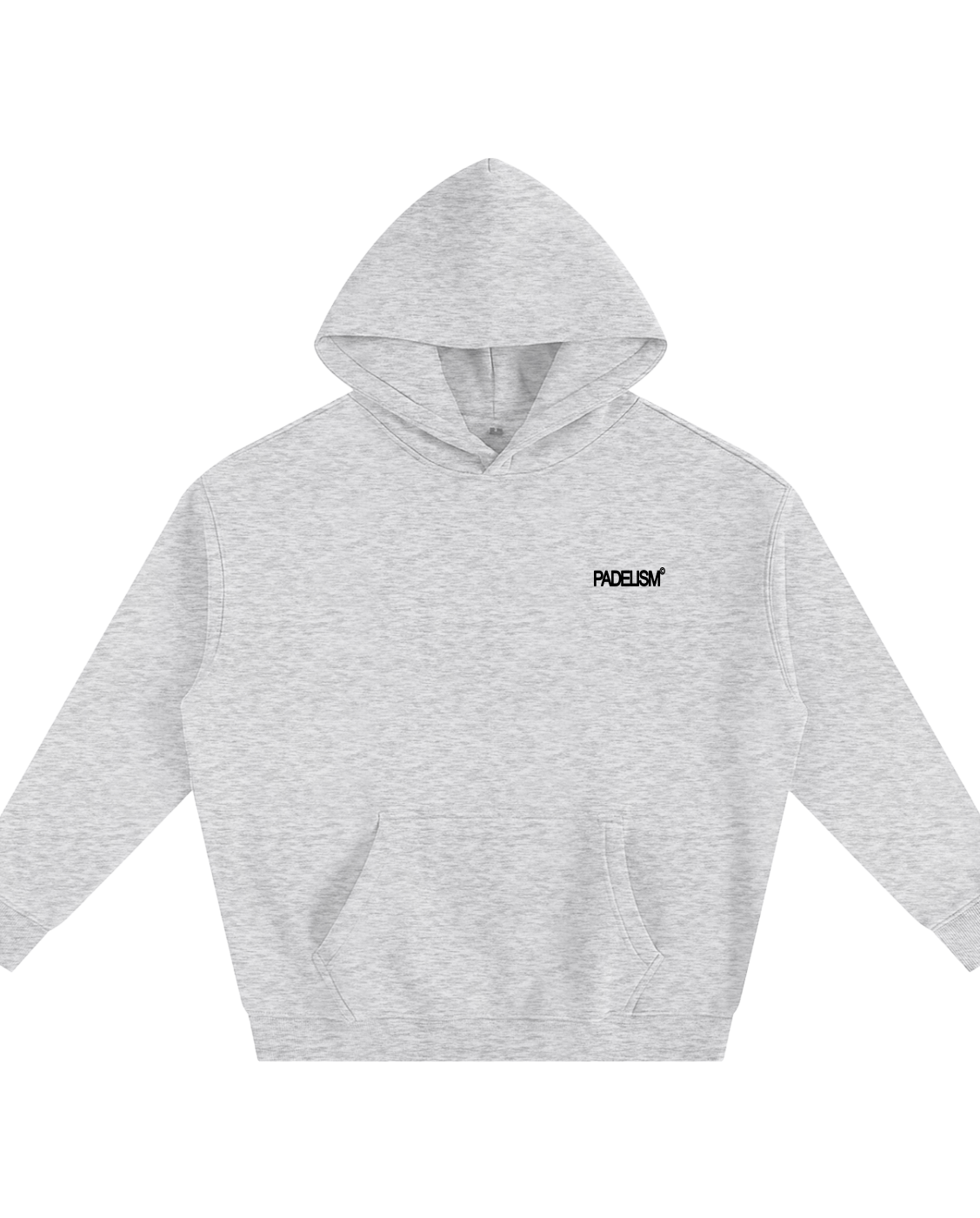 Bagel Boyz - Box Hoodie in Flower Gray — heavyweight padel hoodie designed in London