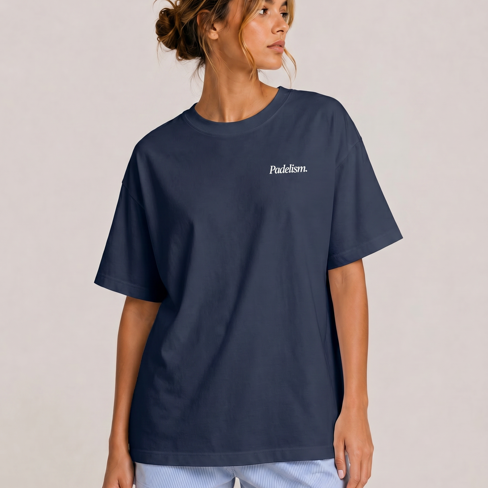 Padel & Pints Navy Female Front