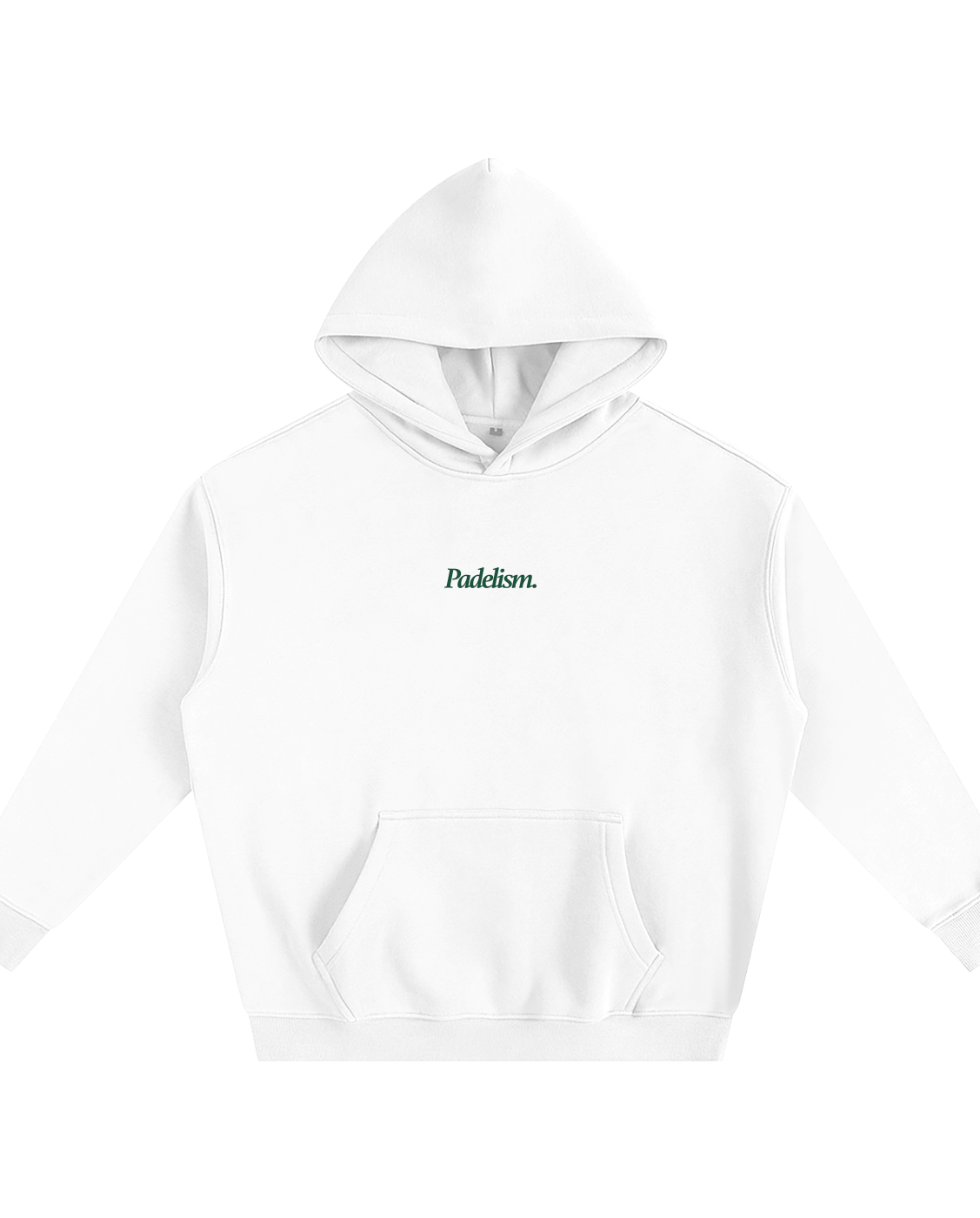 Padelism Mk1 - Box Hoodie in White — heavyweight padel hoodie designed in London