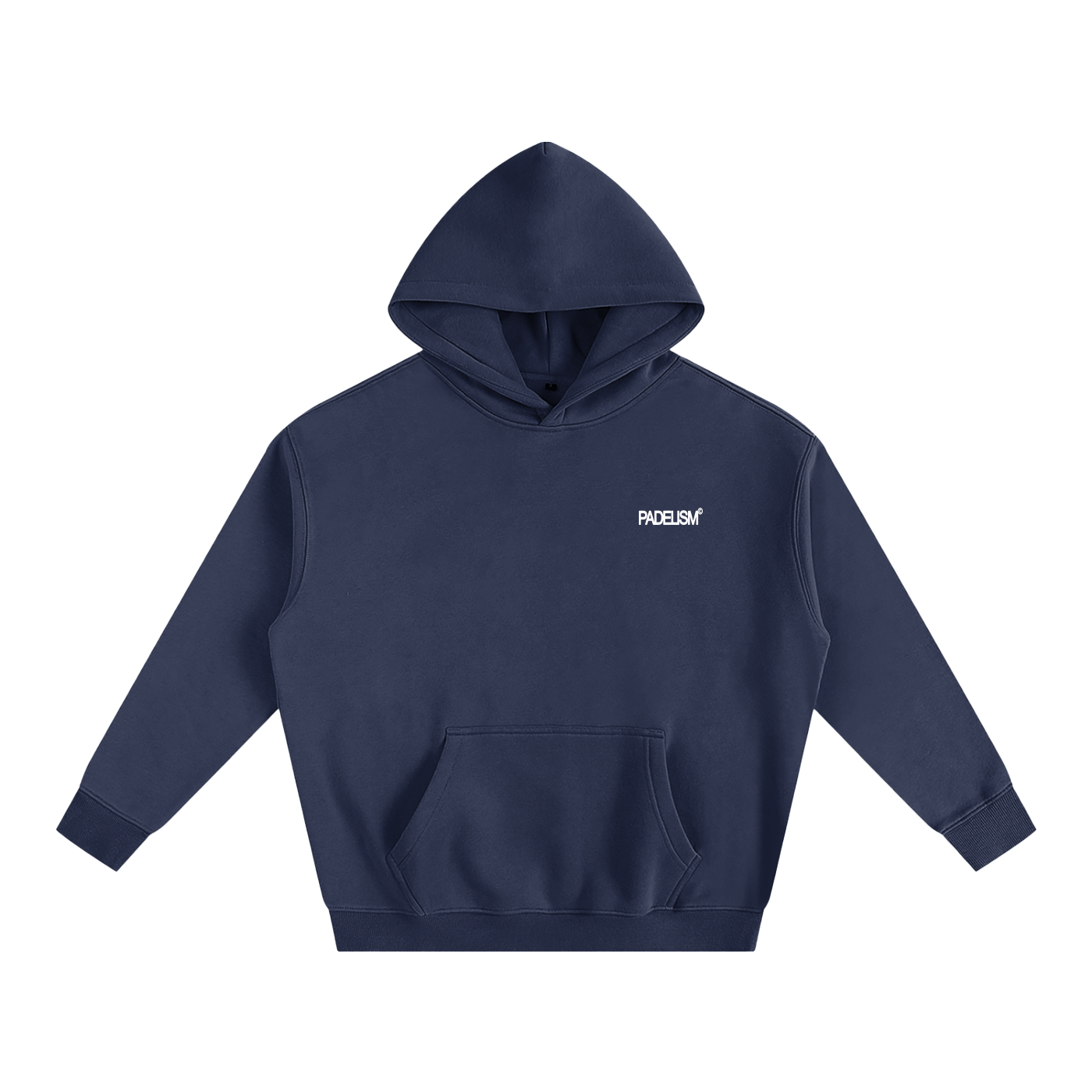 Bagel Boyz - Box Hoodie in Navy Blue — heavyweight padel hoodie designed in London