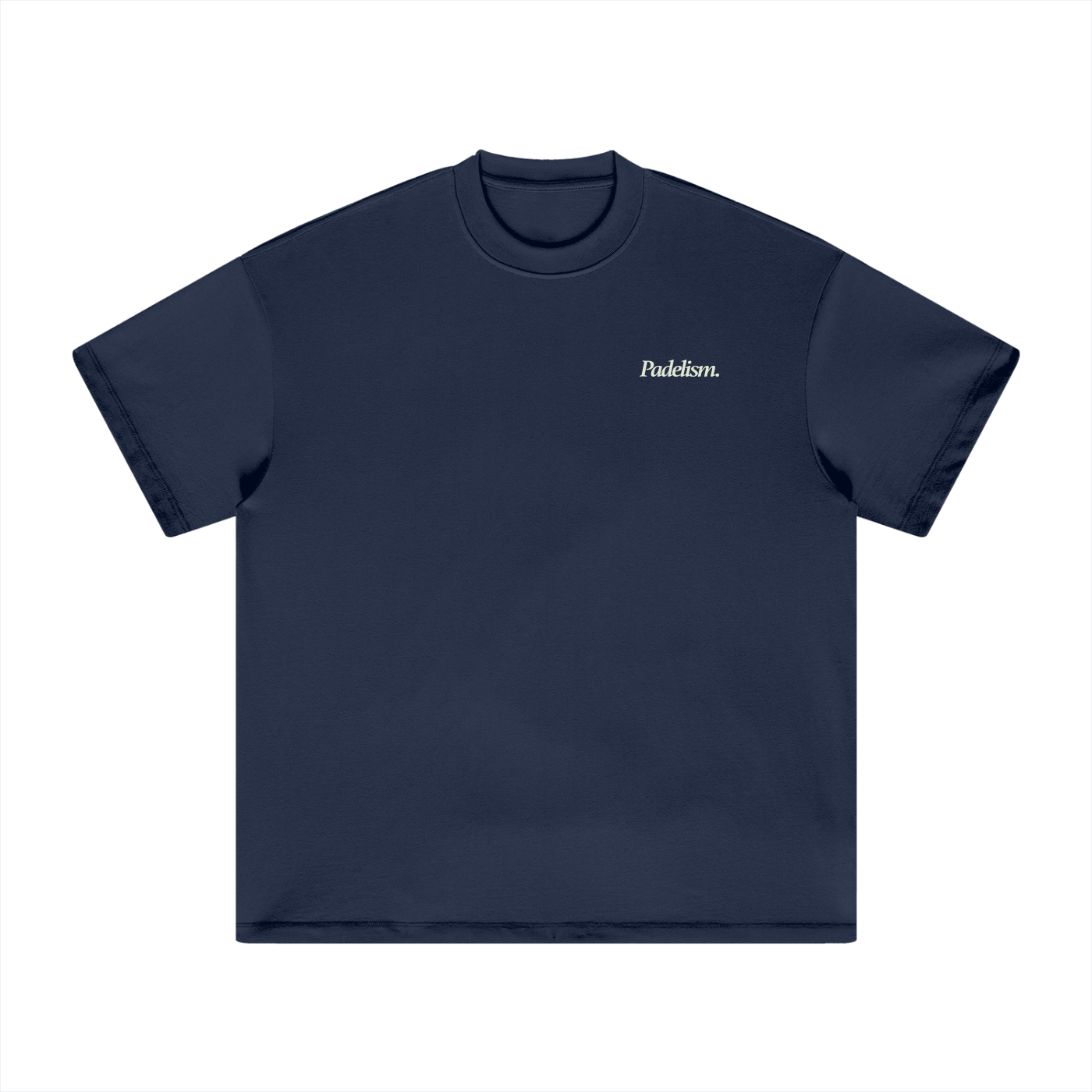 Espresso - Heavyweight T-Shirt in Navy — 100% cotton padel t-shirt designed in London