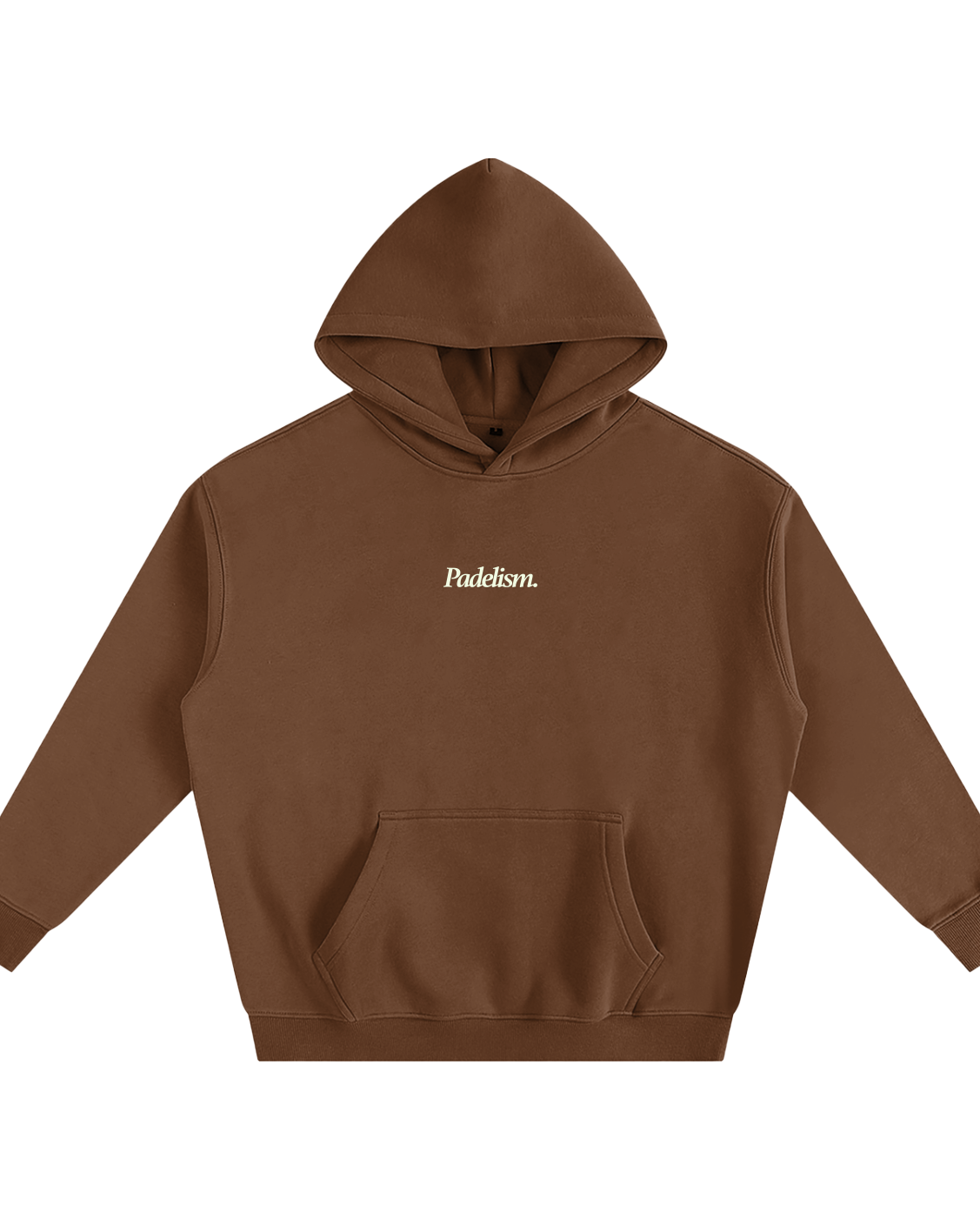 Padelism Mk1 - Box Hoodie in Brown — heavyweight padel hoodie designed in London