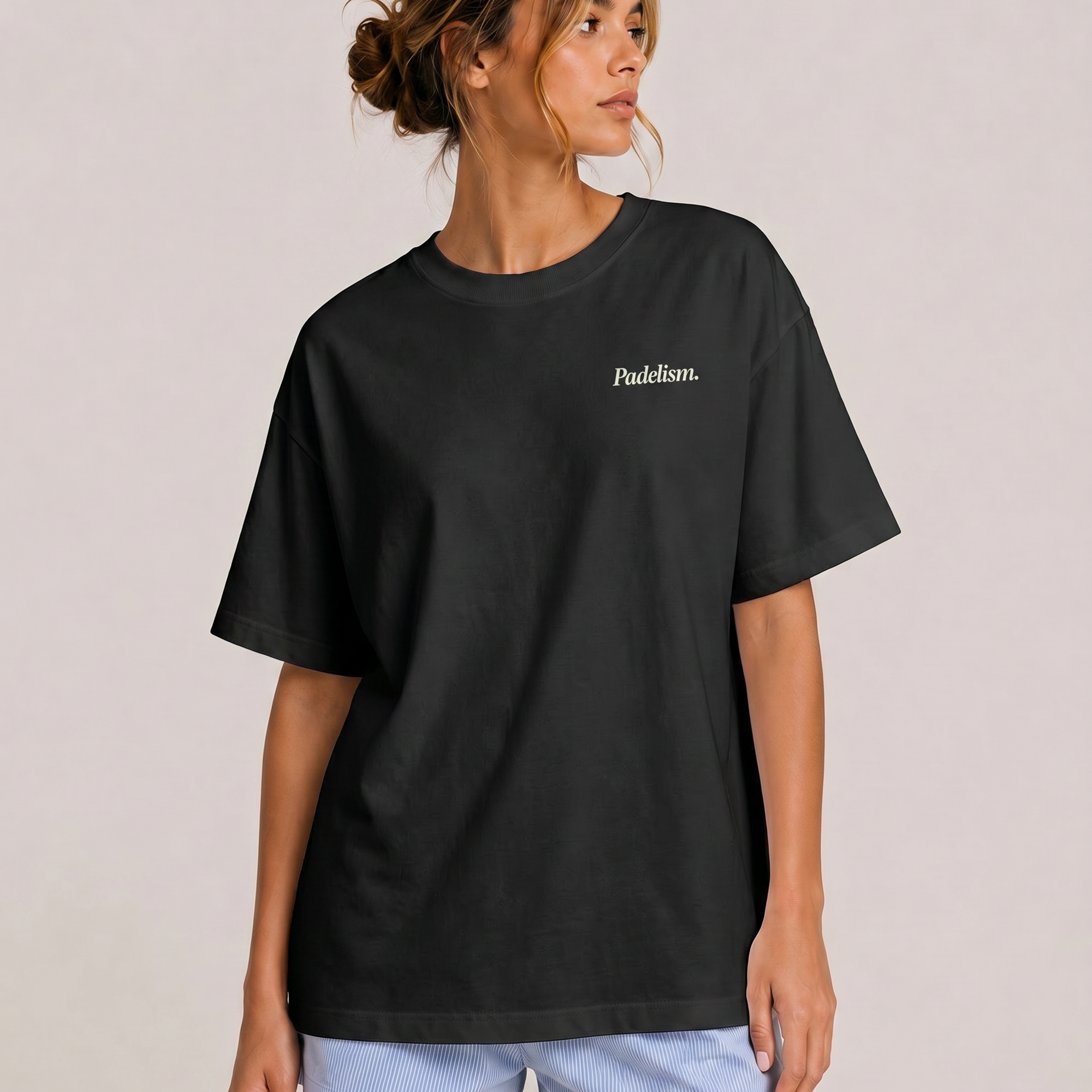 Padel & Pizza Black Female Front