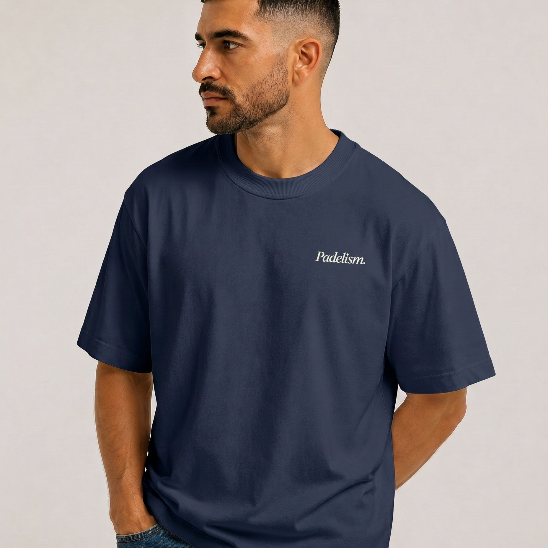 Padel & Pizza Navy Male Front
