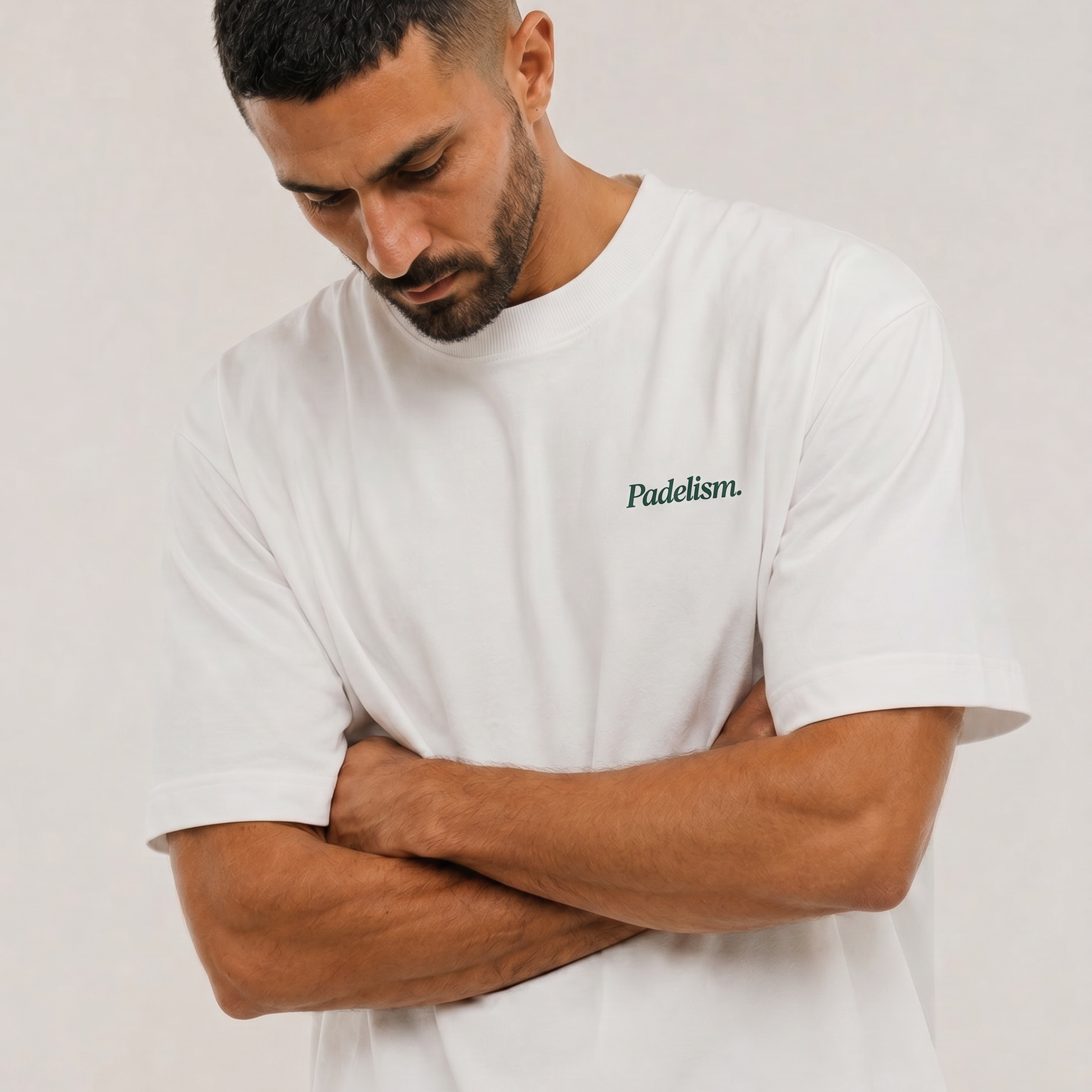 Padel & Pizza White Male Front (alt)
