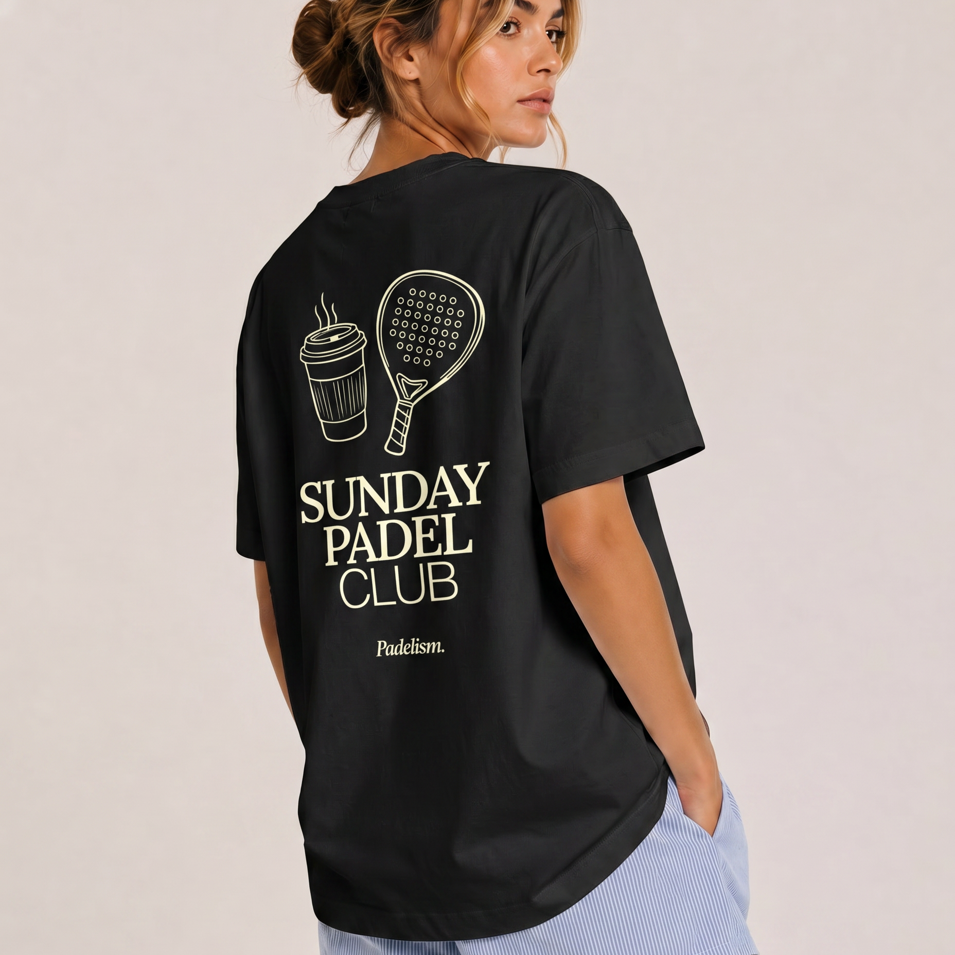 Sunday Padel Club Black Female Back