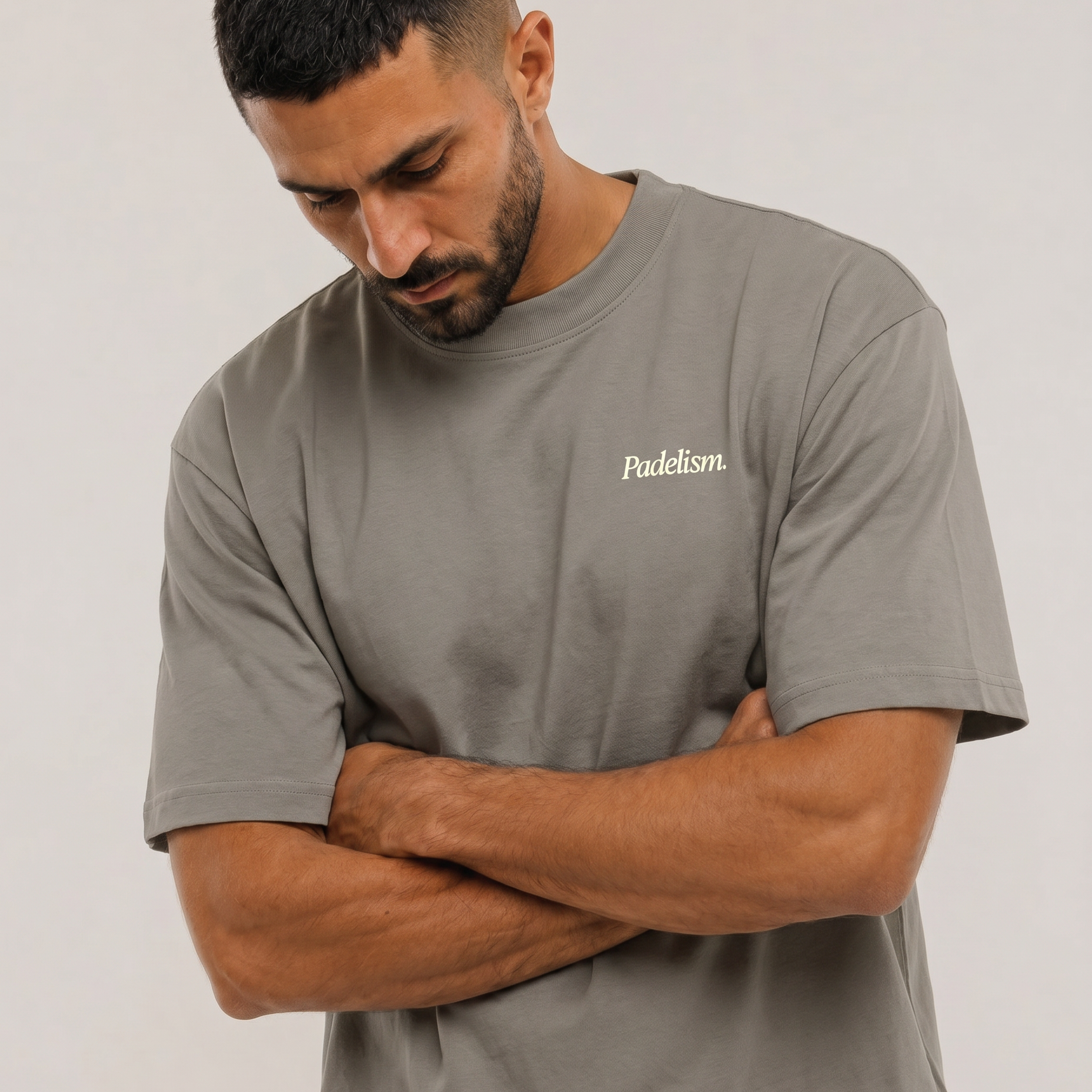 Sunday Padel Club Gray Camel Male Front (alt)