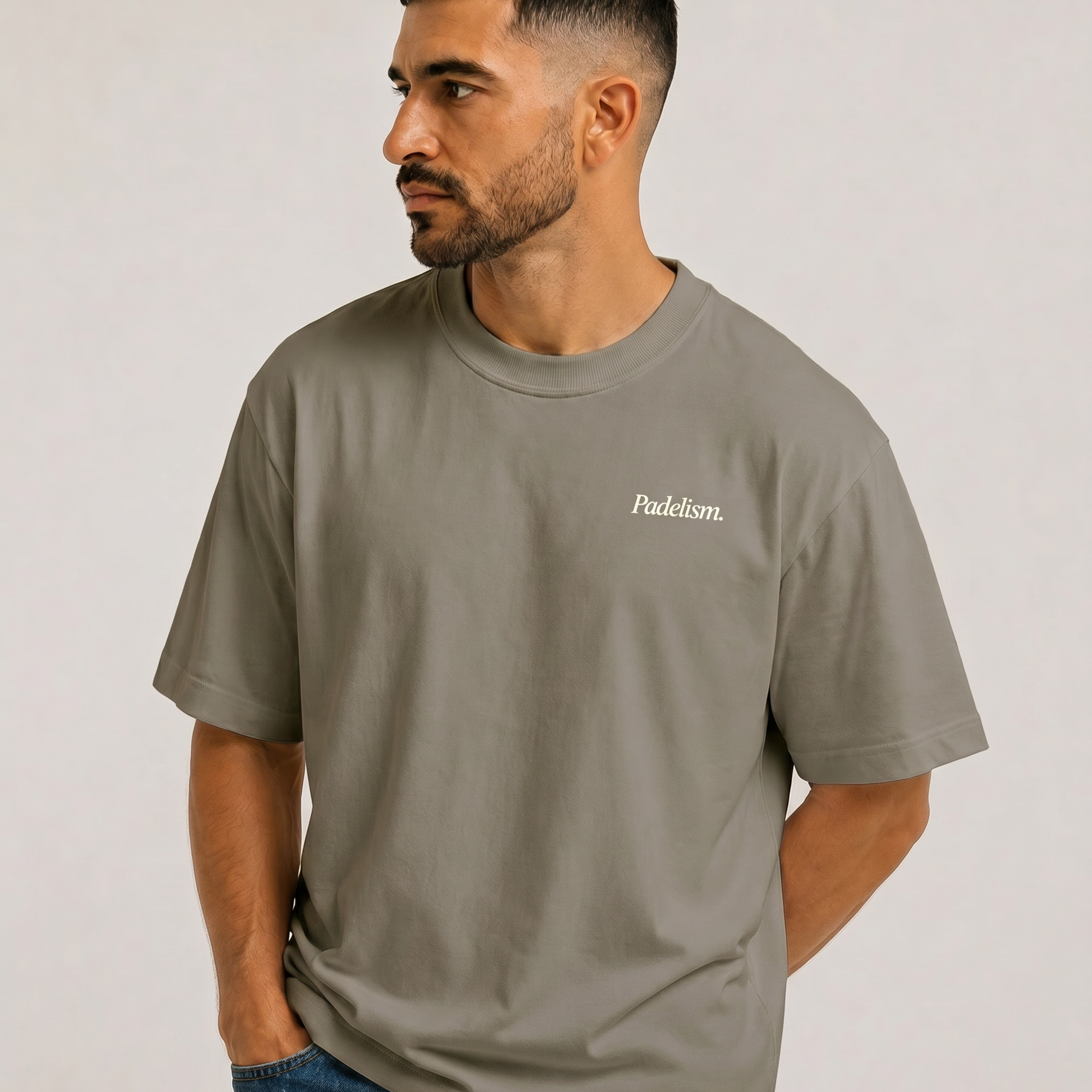 Sunday Padel Club Gray Camel Male Front