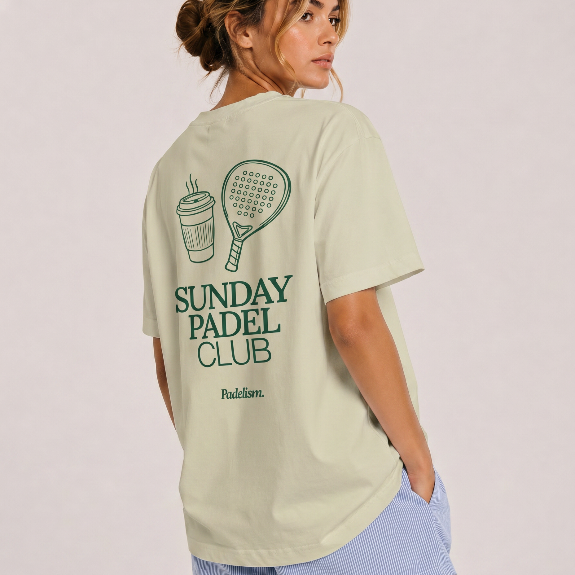 Sunday Padel Club Sand Color Female Back