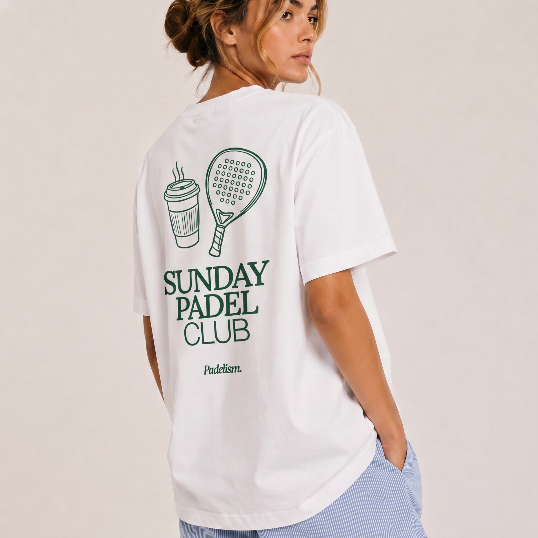 Sunday Padel Club White Female Back