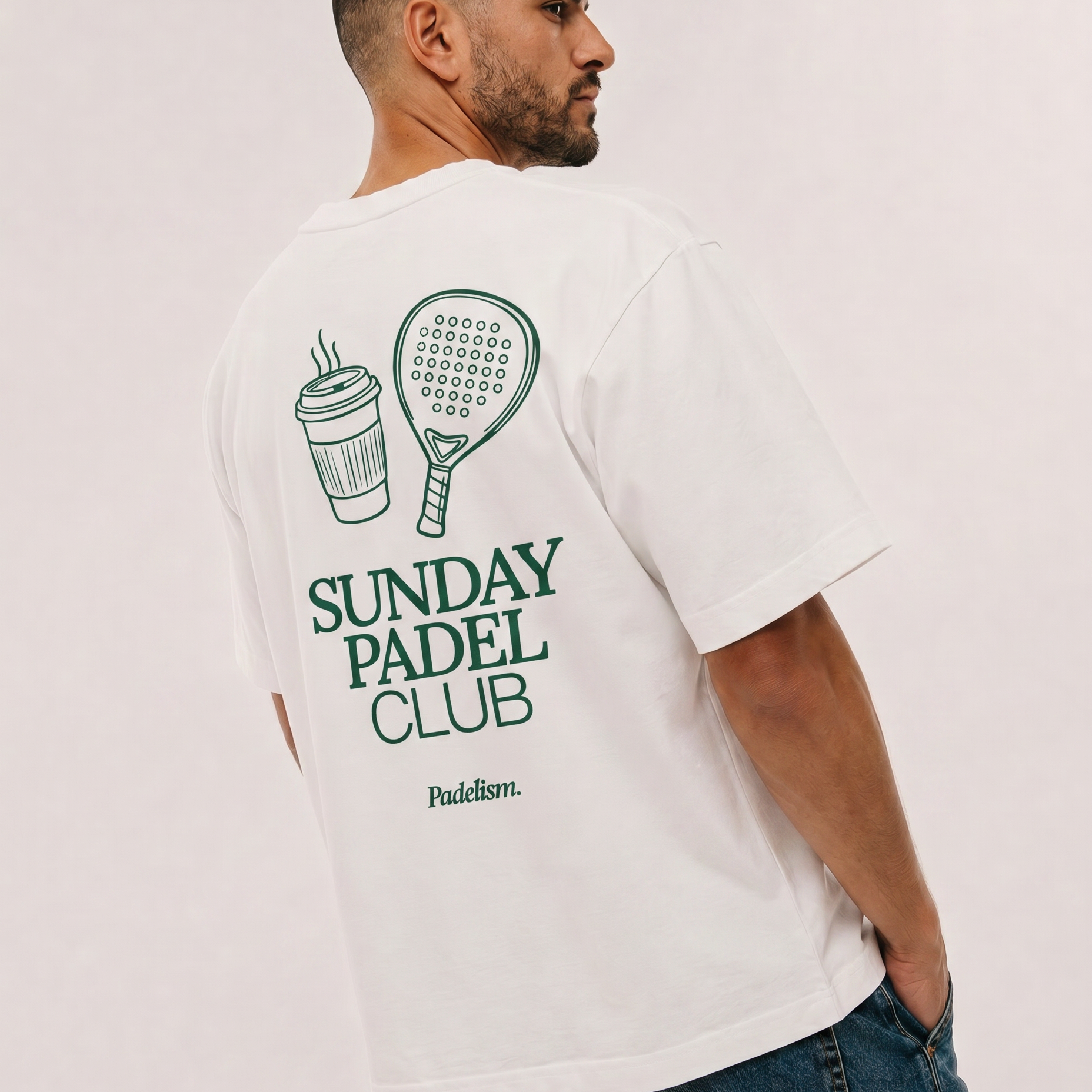 Sunday Padel Club White Male Back