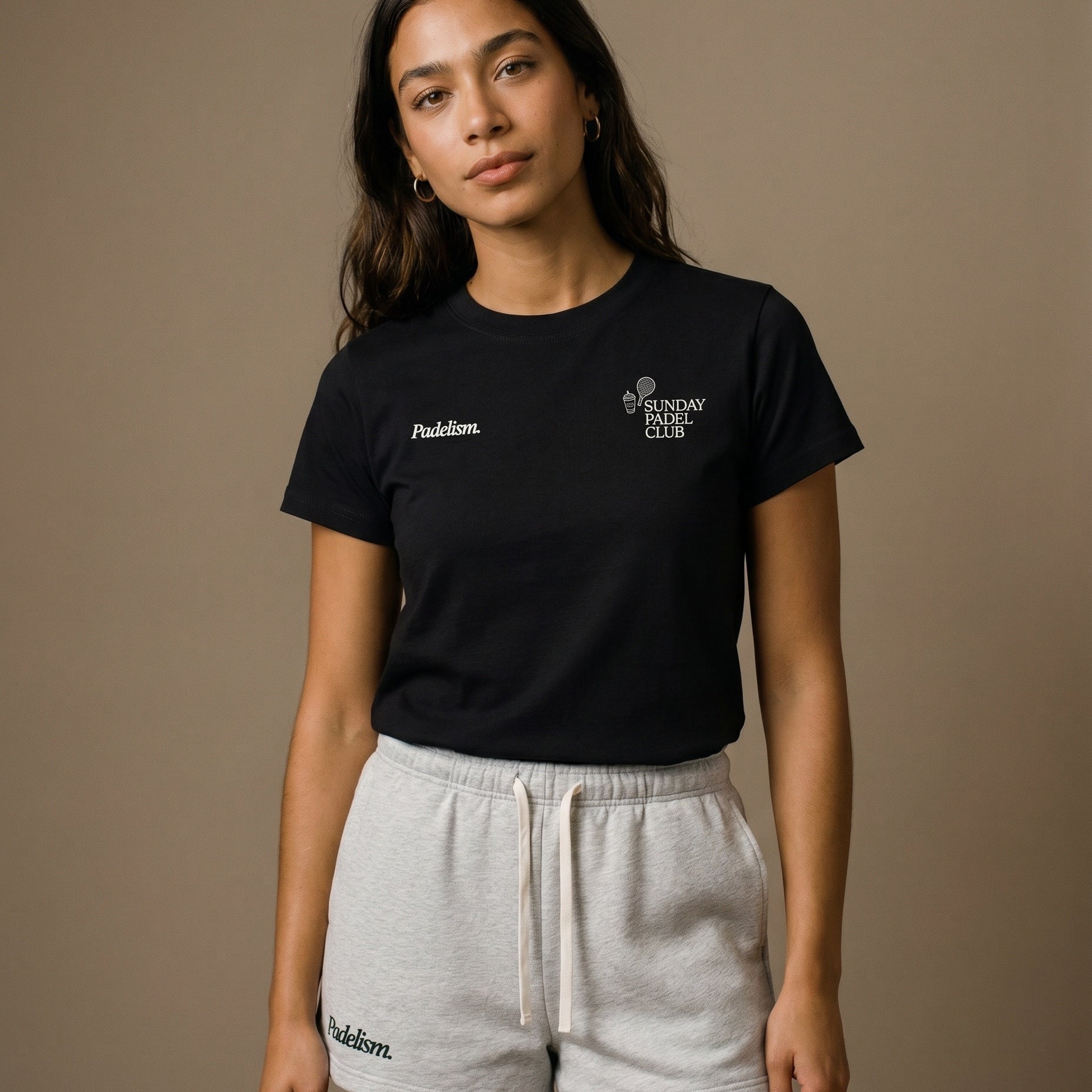 Sunday Padel Club Crewneck T-Shirt - Black