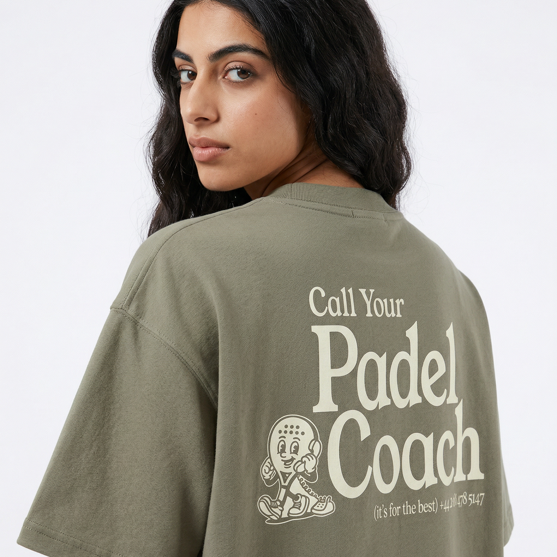 Padel Coach - Heavyweight T-Shirt — 100% cotton padel t-shirt designed in London