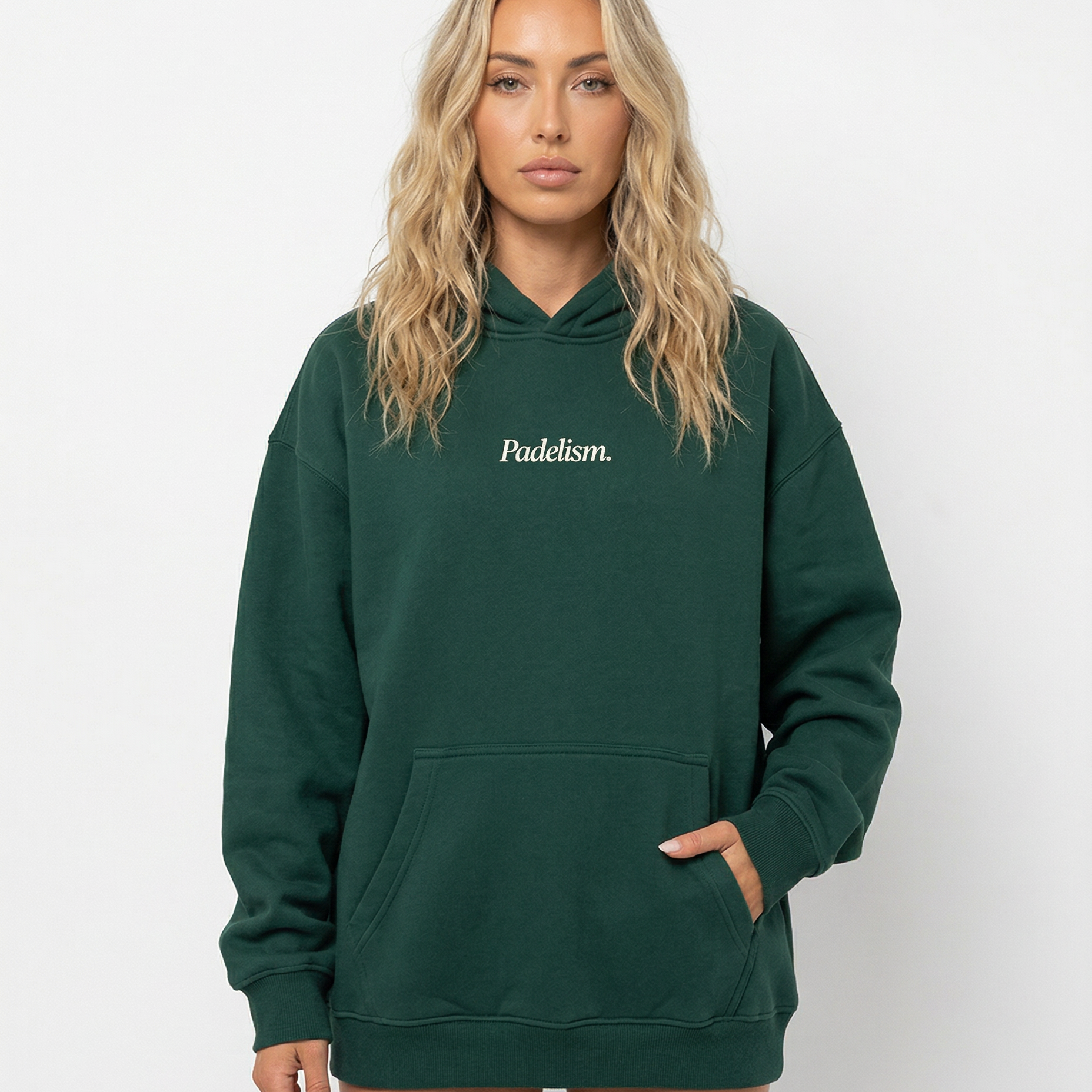 Padelism Mk1 - Box Hoodie in Eden Green — heavyweight padel hoodie designed in London