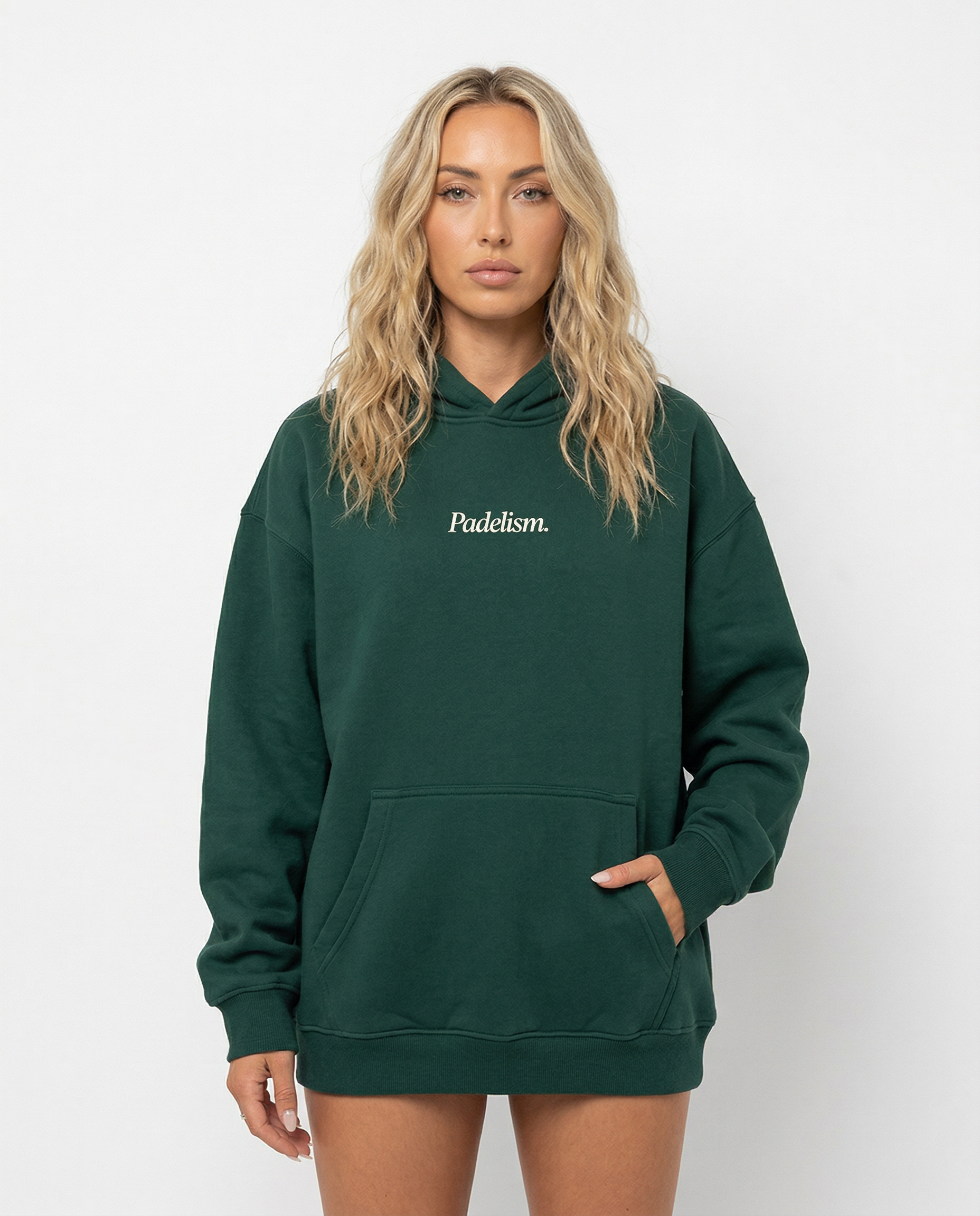 Padelism Mk1 - Box Hoodie in Eden Green — heavyweight padel hoodie designed in London