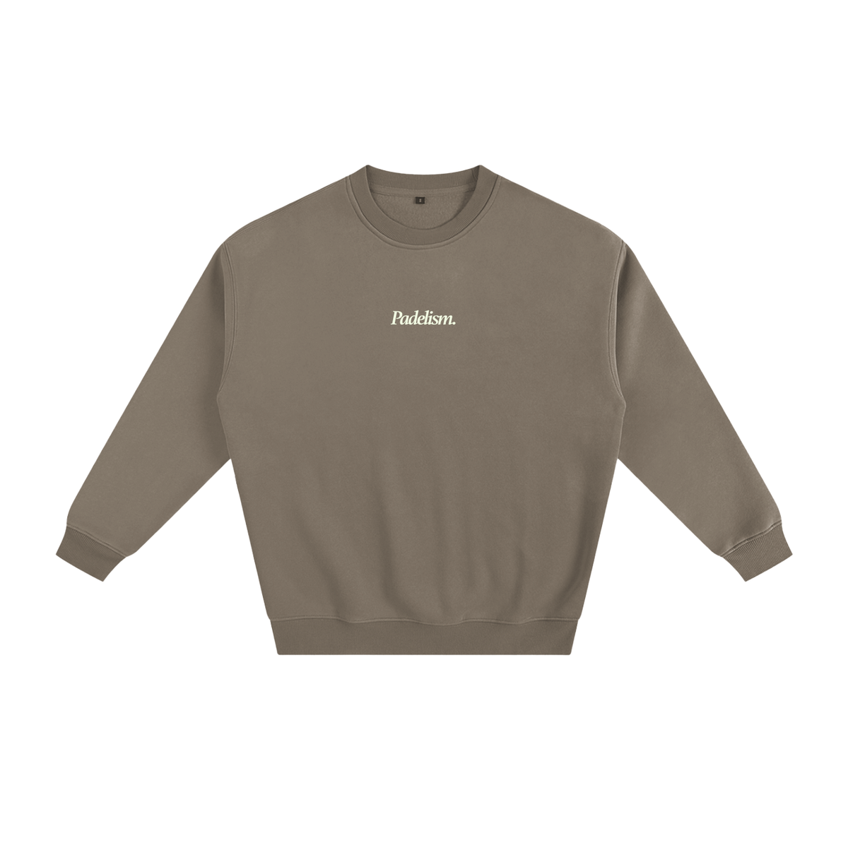 Padelism Mk1 - Sweatshirt in Gray Coffee — heavyweight cotton-blend padel sweatshirt