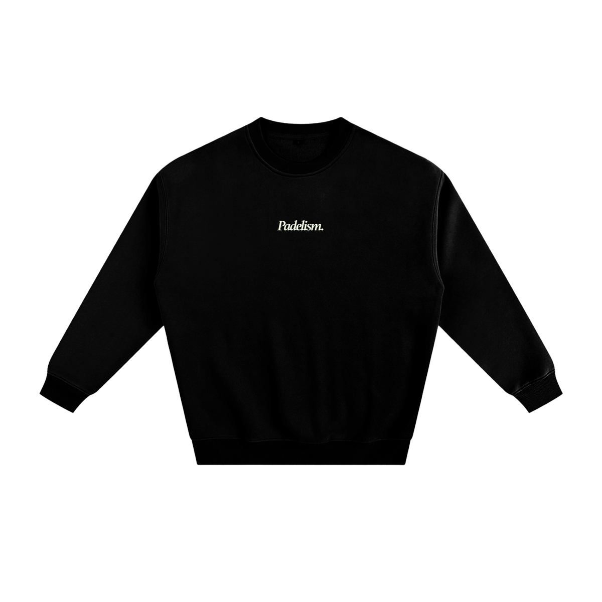 Padelism Mk1 - Sweatshirt in Black — heavyweight cotton-blend padel sweatshirt