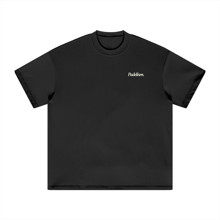 Padel & Pints - Heavyweight T-Shirt — 100% cotton padel t-shirt designed in London