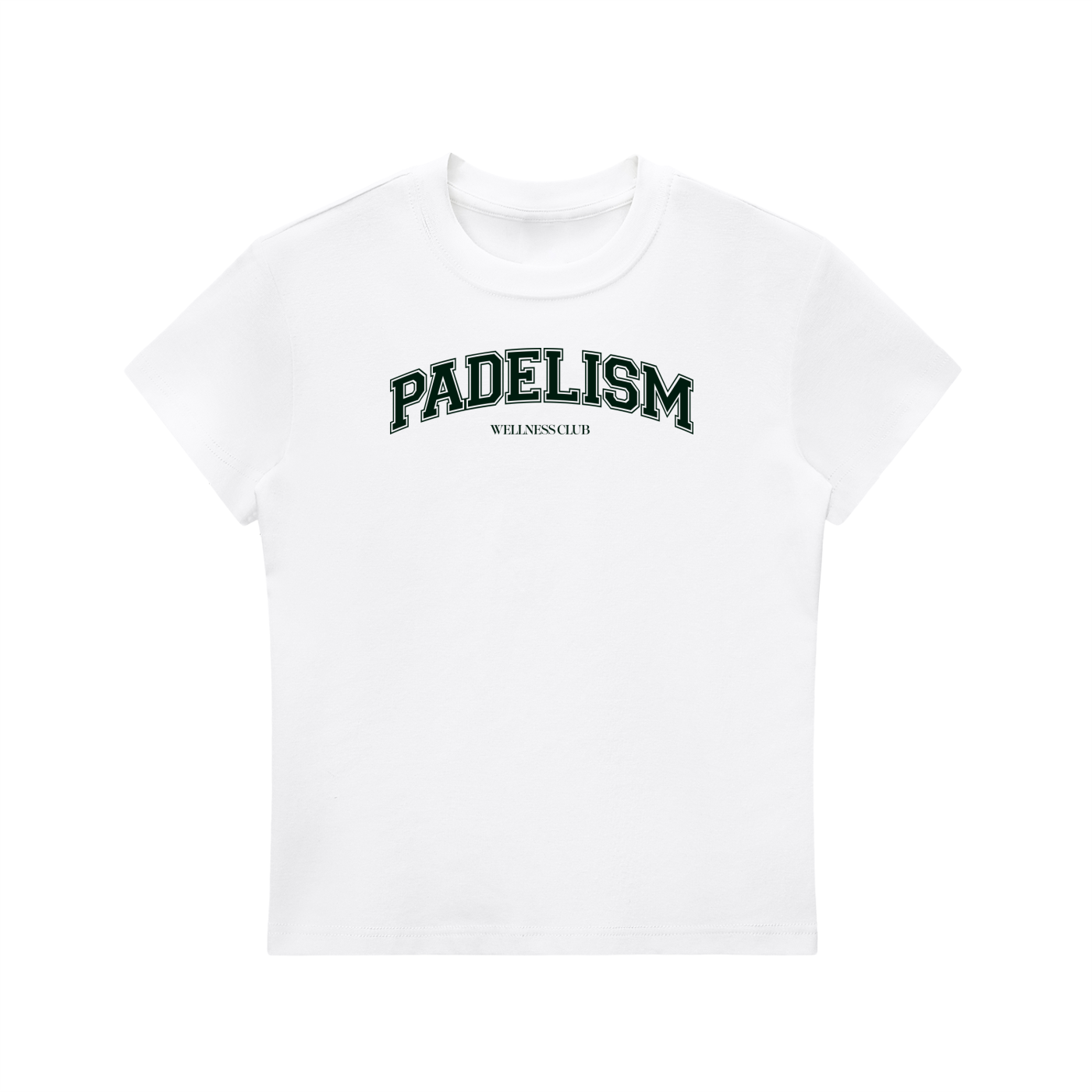 Padelism Wellness Club Crewneck T-Shirt - White