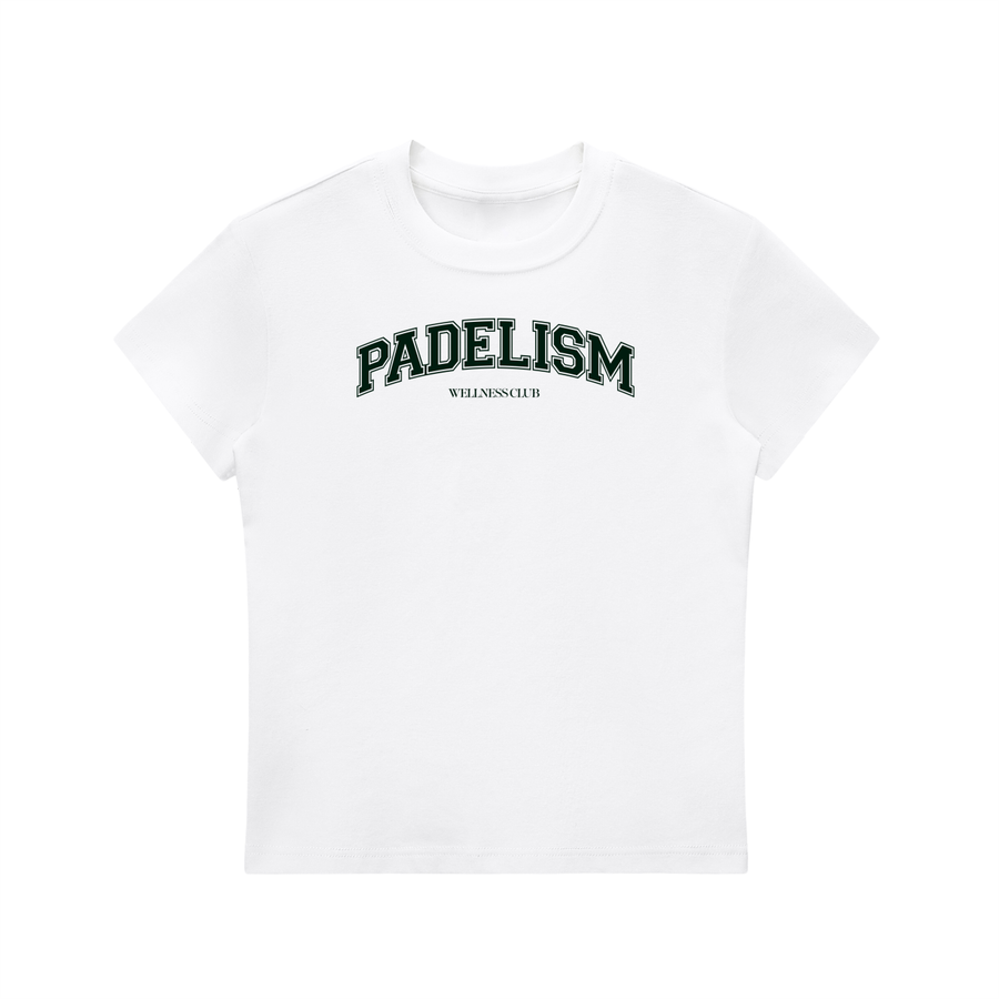 Padelism Wellness Club Crewneck T-Shirt - White