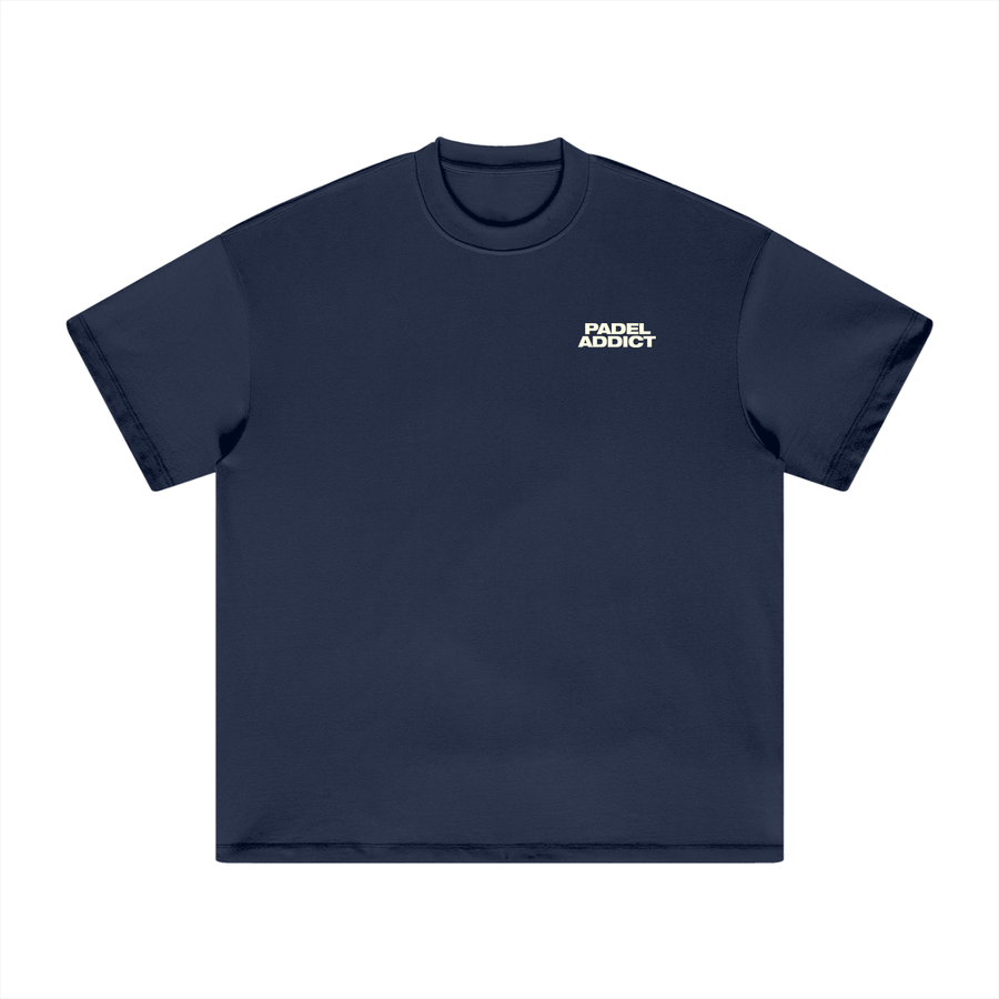 Padel Addict - Heavyweight T-Shirt — 100% cotton padel t-shirt designed in London