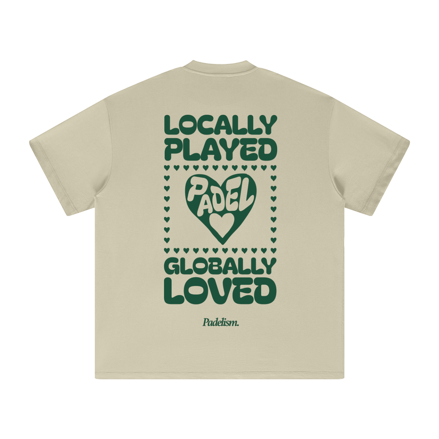 Love - Heavyweight T-Shirt — 100% cotton padel t-shirt designed in London
