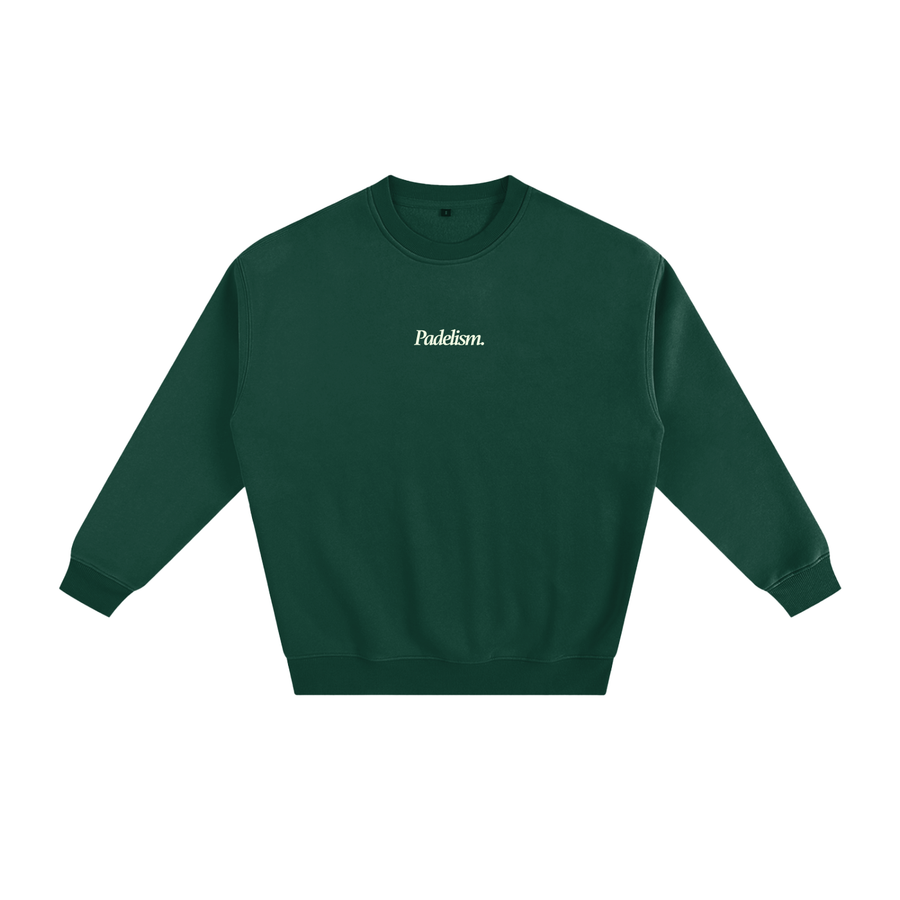 Sunday Padel Club Sweatshirt in Eden Green — heavyweight cotton-blend padel sweatshirt