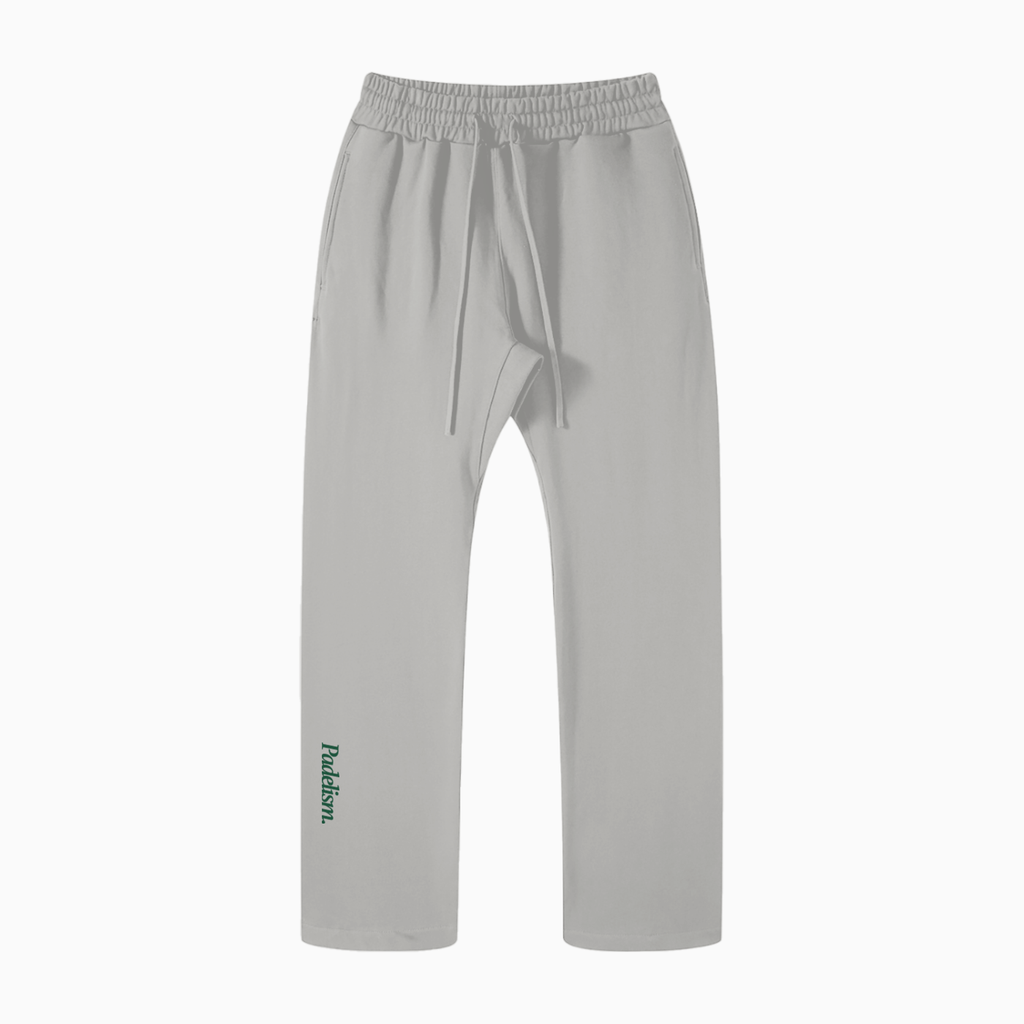 Padelism Straight Leg Pants in Light Gray — premium padel trousers by Padelism
