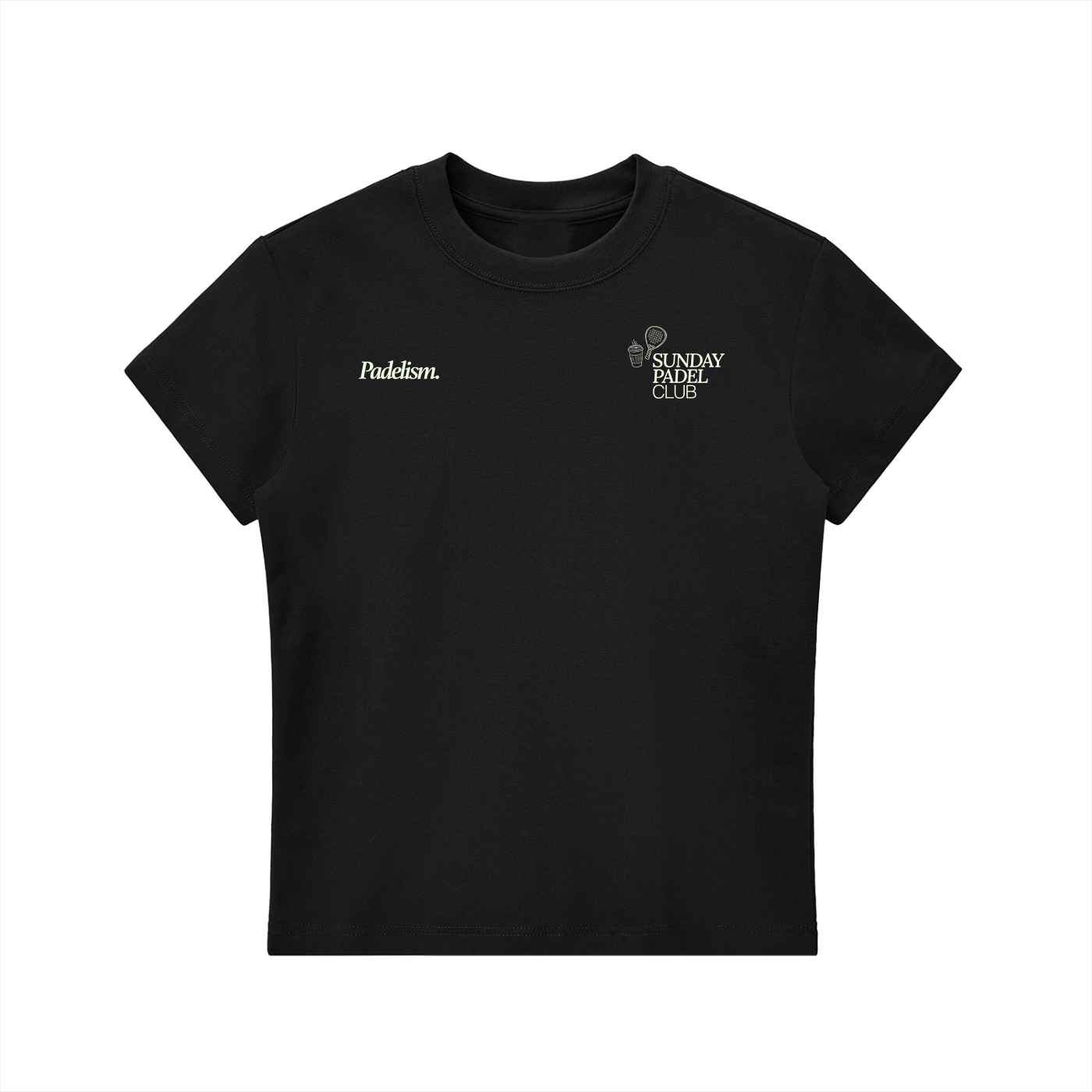 Sunday Padel Club Crewneck T-Shirt - Black