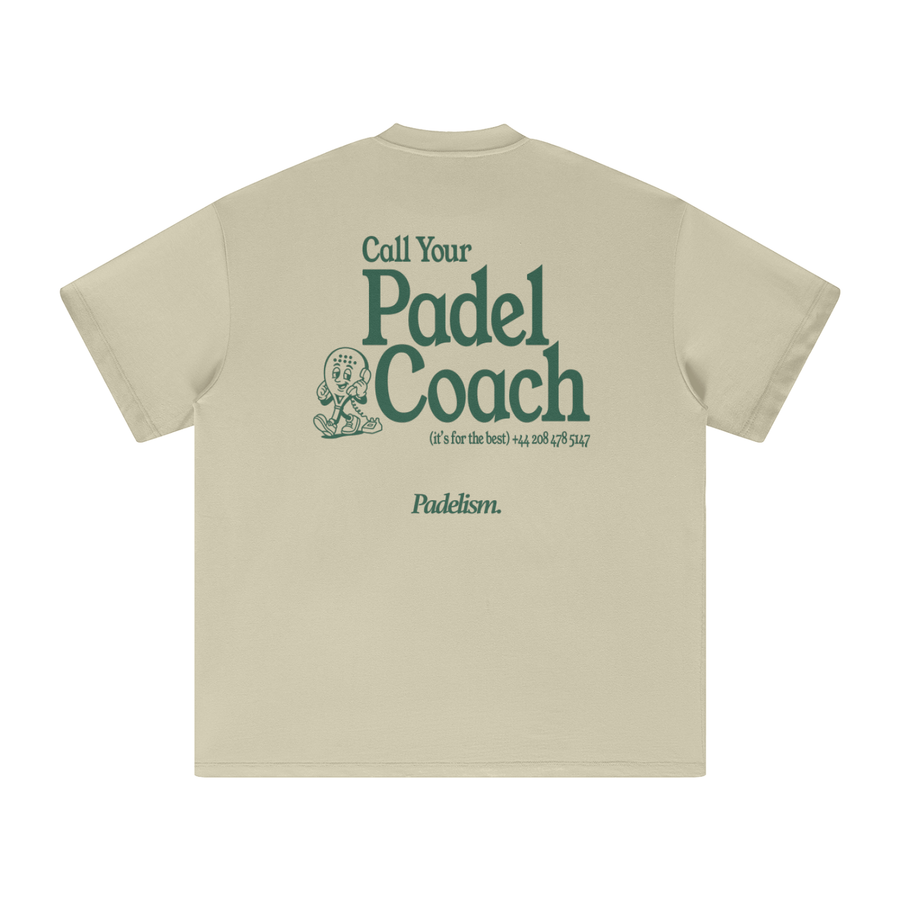 Padel Coach - Heavyweight T-Shirt — premium heavyweight padel t-shirt by Padelism