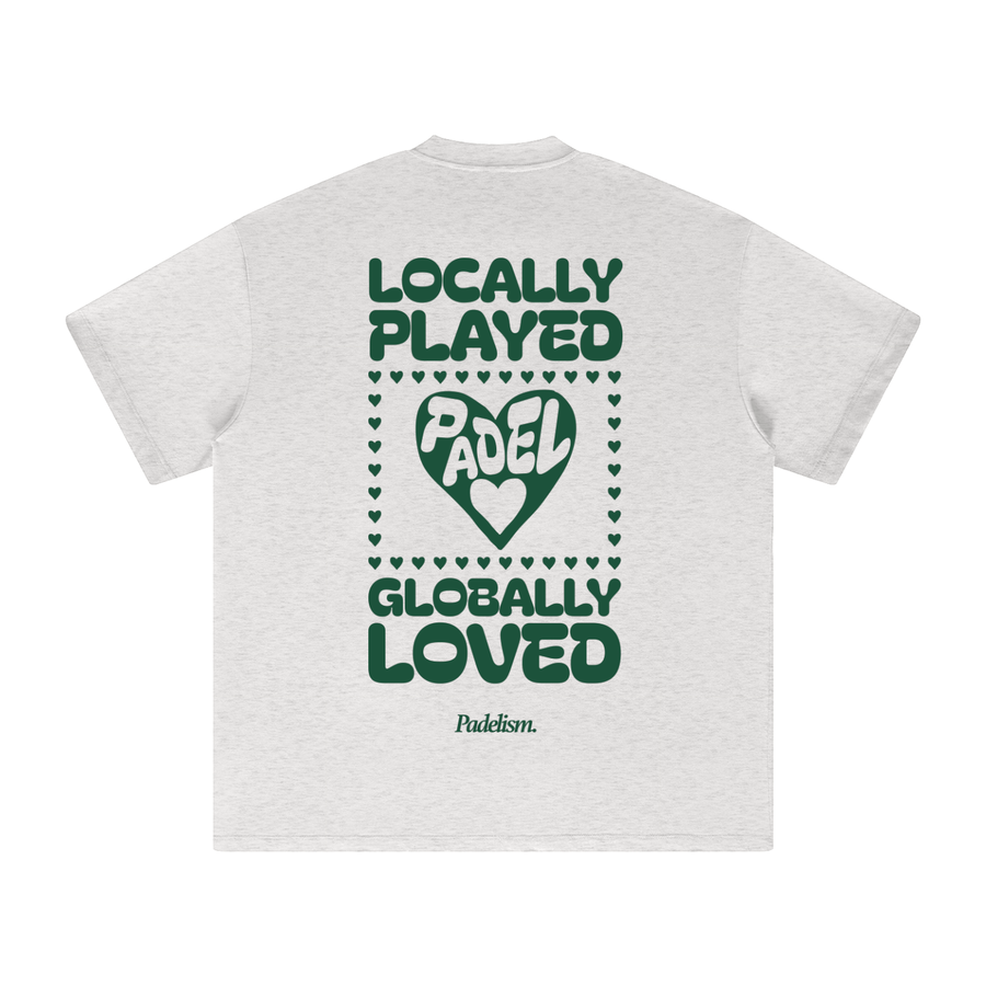Love - Heavyweight T-Shirt — 100% cotton padel t-shirt designed in London