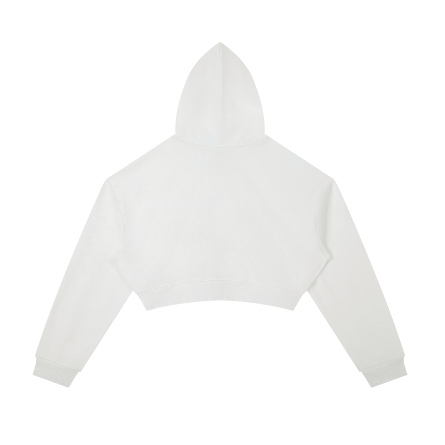Sunday Padel Club Cropped Hoodie - White