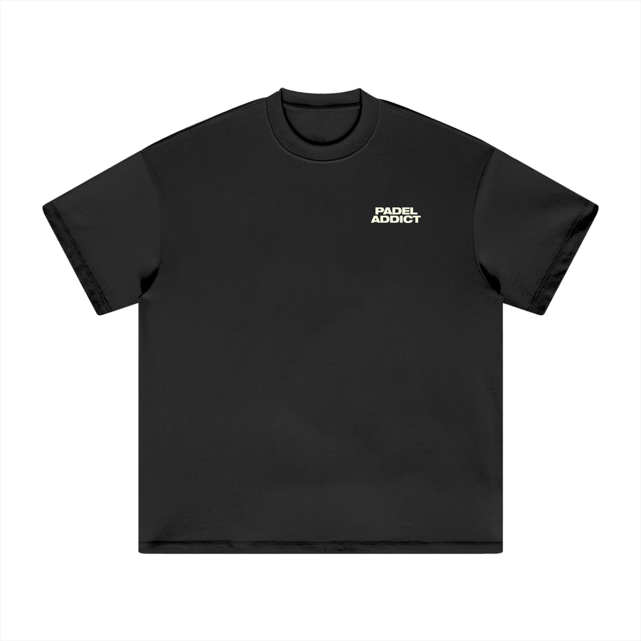 Padel Addict - Heavyweight T-Shirt — 100% cotton padel t-shirt designed in London