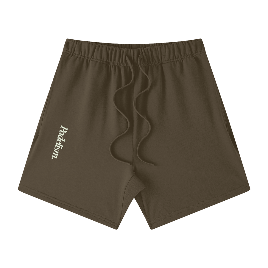 Dual Side - Off-Court Shorts in Brown — padel shorts designed in London