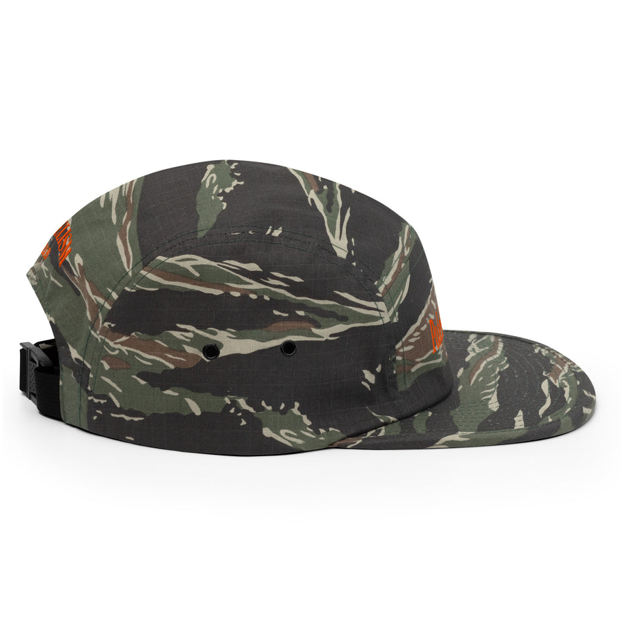Friends + Family - Camo Five Panel Cap by Padelism right view — camouflage padel cap