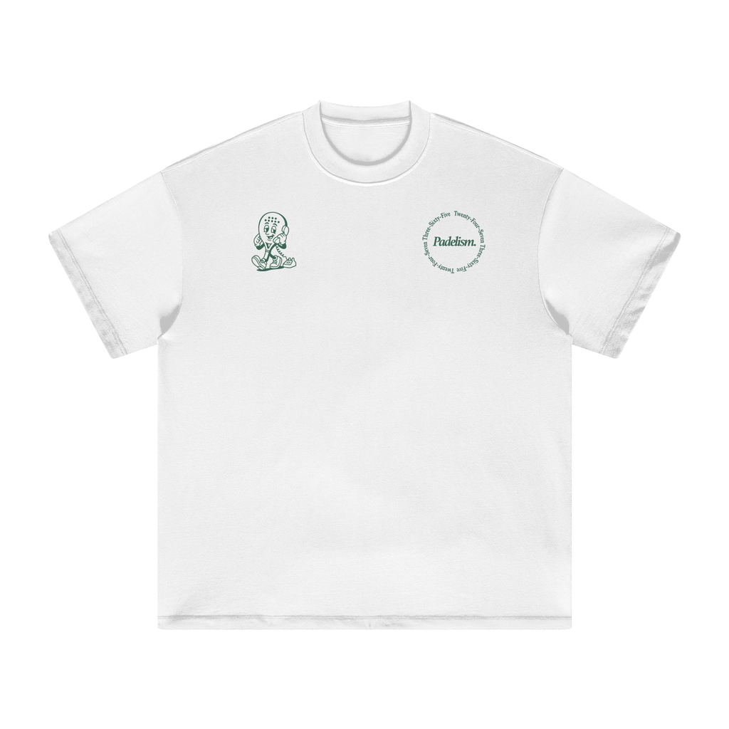 Padel Coach - Heavyweight T-Shirt in White — premium heavyweight padel t-shirt by Padelism