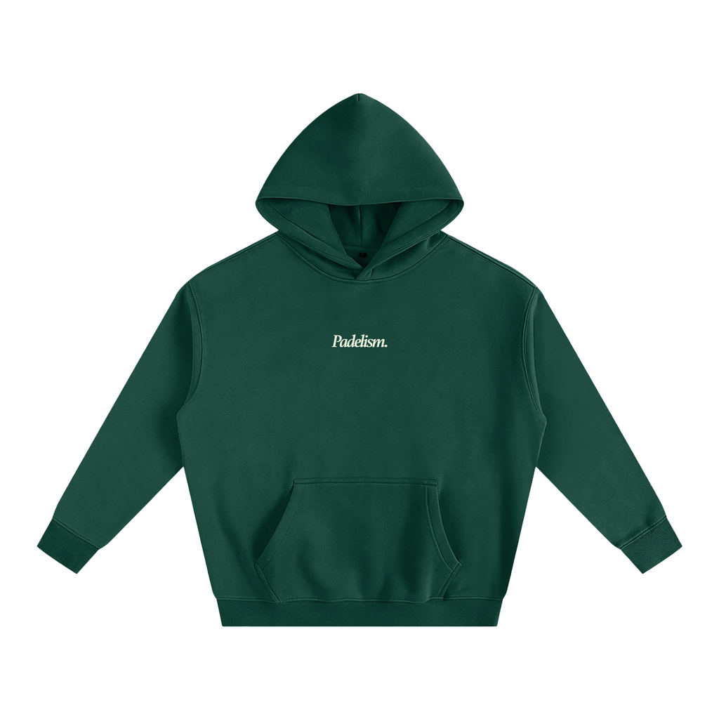 Sunday Padel Club Hoodie in Eden Green, flat lay