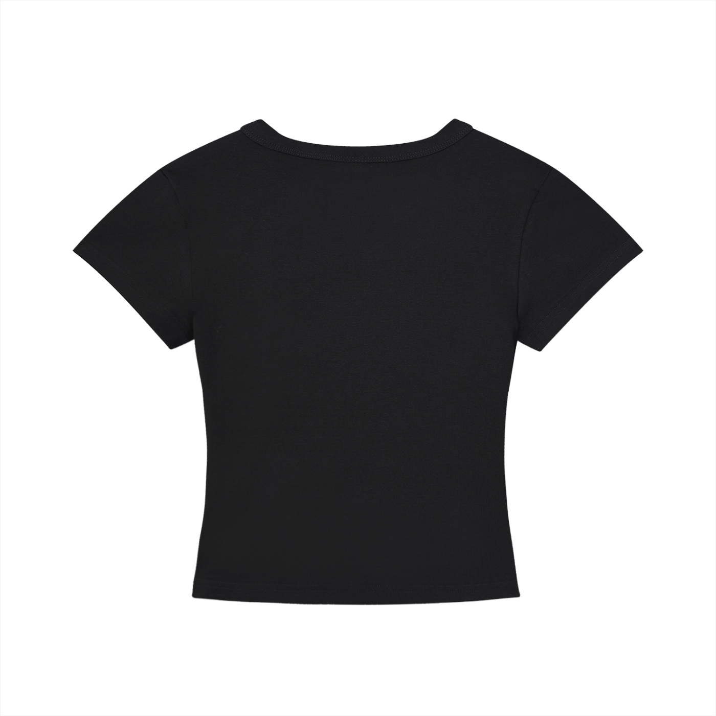 Cute and Competitive Cropped T-Shirt - Black