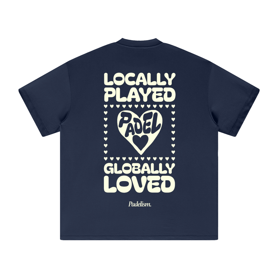 Love - Heavyweight T-Shirt — 100% cotton padel t-shirt designed in London