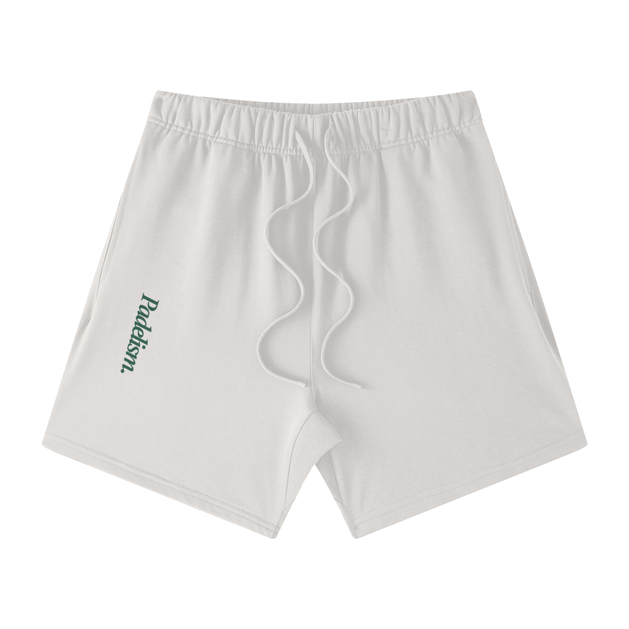 Dual Side - Off-Court Shorts in Oat Gray — padel shorts designed in London