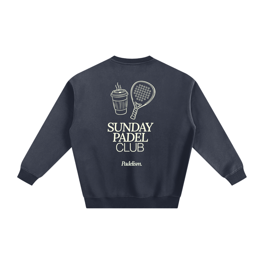 Sunday Padel Club Sweatshirt — heavyweight cotton-blend padel sweatshirt