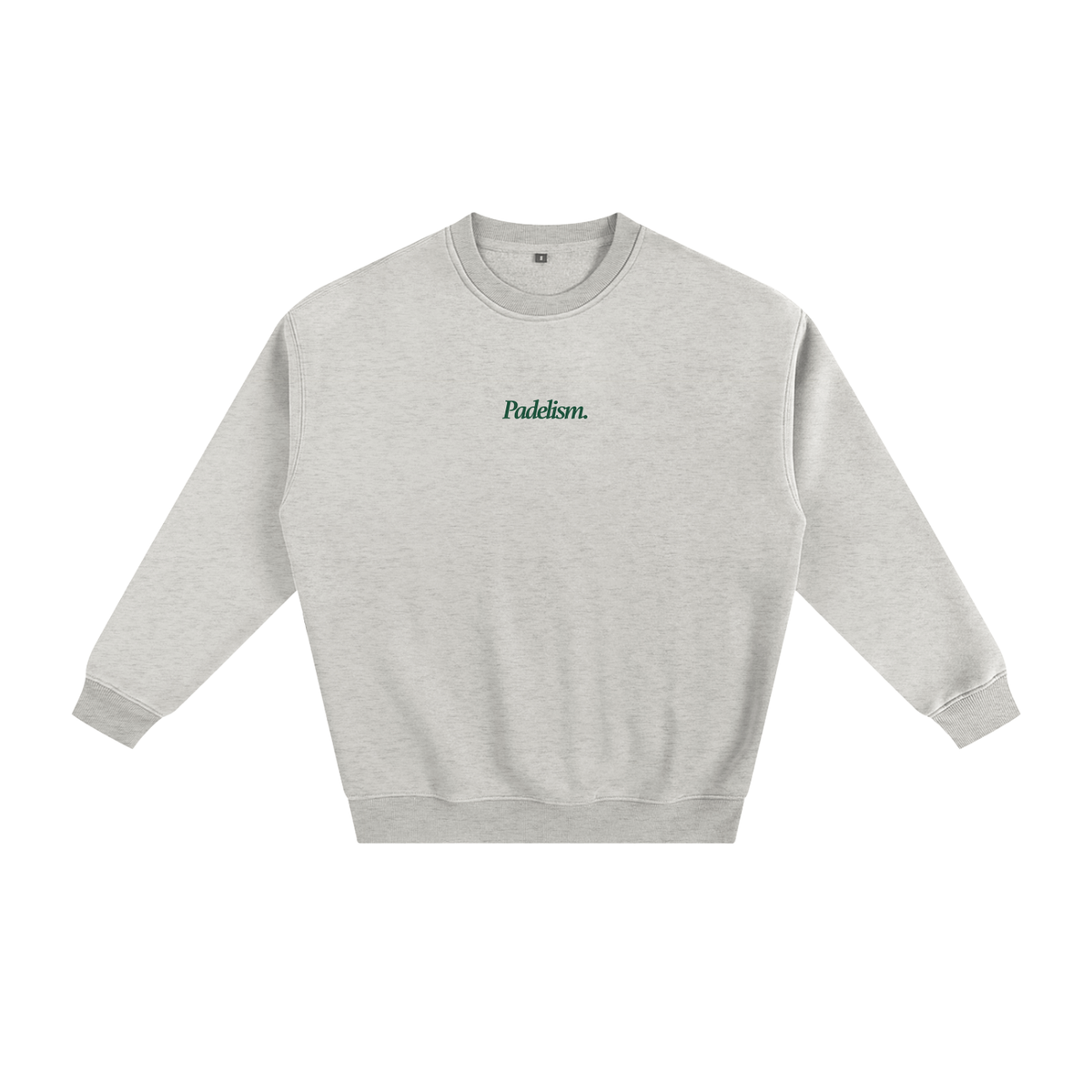 Padelism Mk1 - Sweatshirt in Oat Gray — heavyweight cotton-blend padel sweatshirt