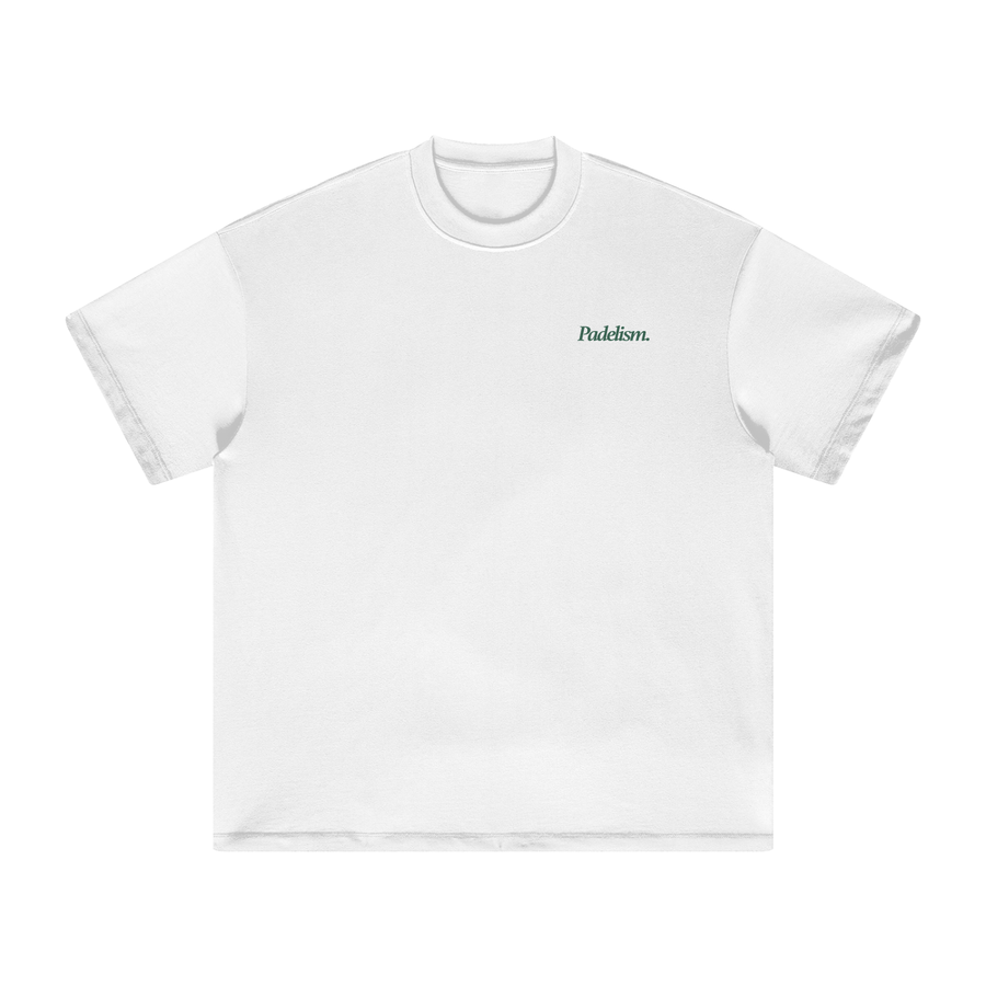 Espresso - Heavyweight T-Shirt in White — premium heavyweight padel t-shirt by Padelism