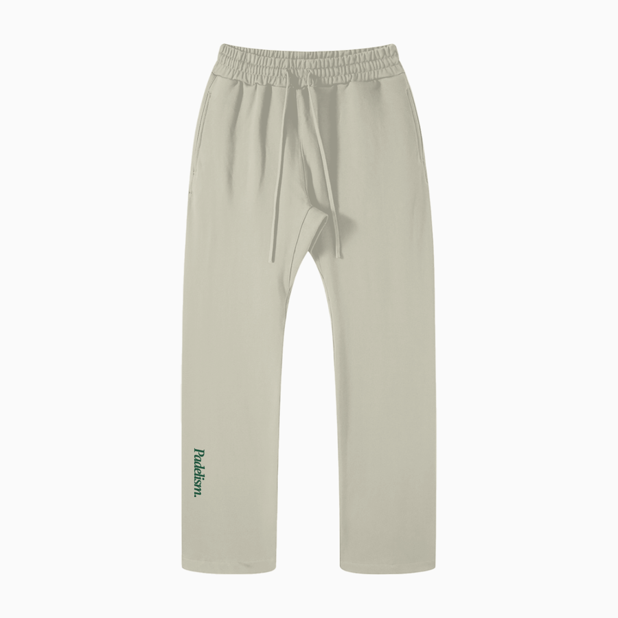 Padelism Straight Leg Pants in Gray Camel — padel trousers designed in London