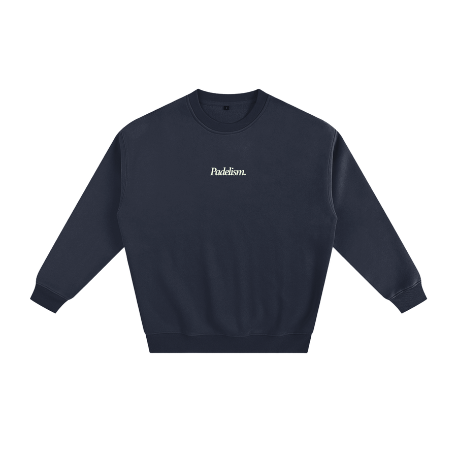 Sunday Padel Club Sweatshirt in Navy Blue — heavyweight cotton-blend padel sweatshirt